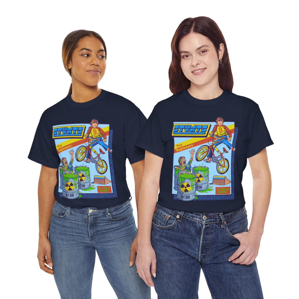 BMX Radioactive Stunt T-Shirt — Retro Bike Graphic Tee