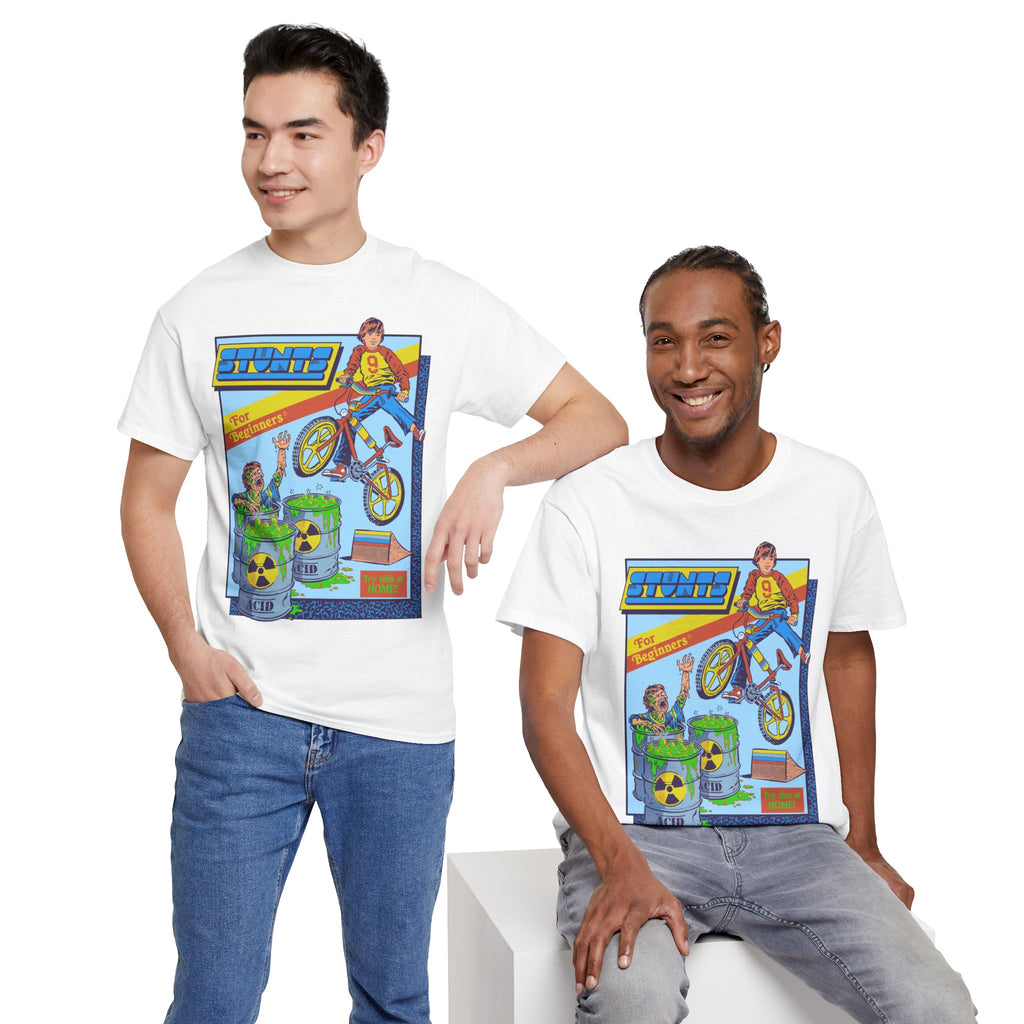 BMX Radioactive Stunt T-Shirt — Retro Bike Graphic Tee