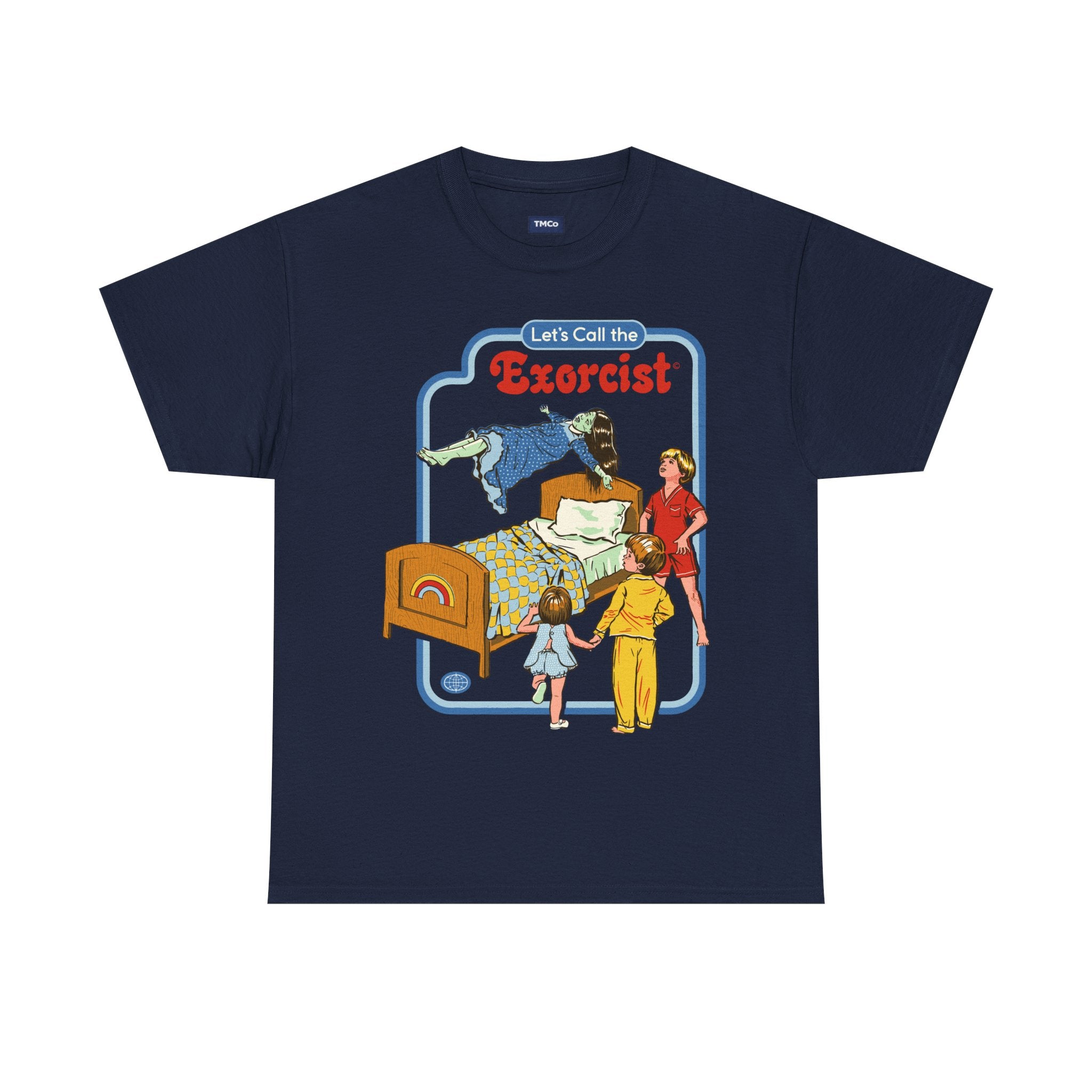 Exorcist Retro Horror Tee — "Let's Call the Exorcist" Vintage Movie Poster T-Shirt