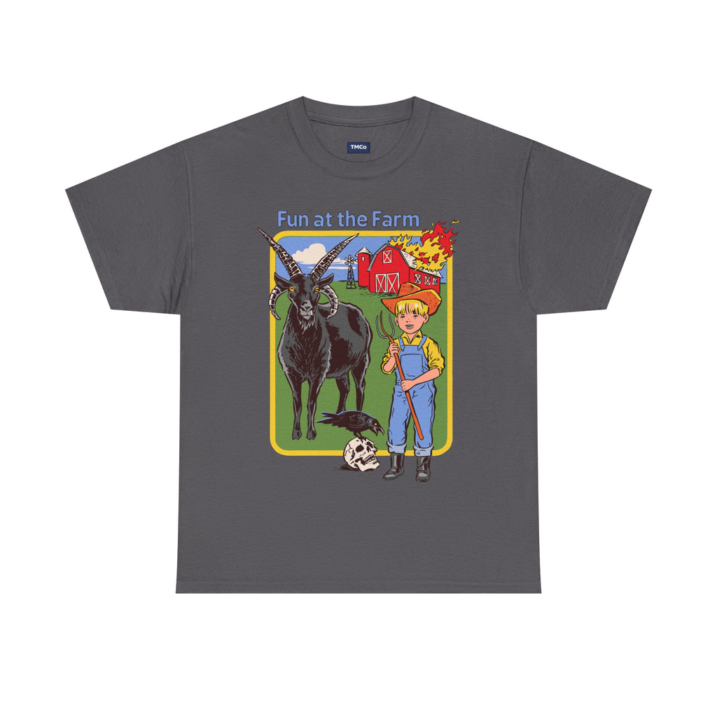 Farm Kids Graphic Tee — "Fun at the Farm" Vintage Barnyard Shirt