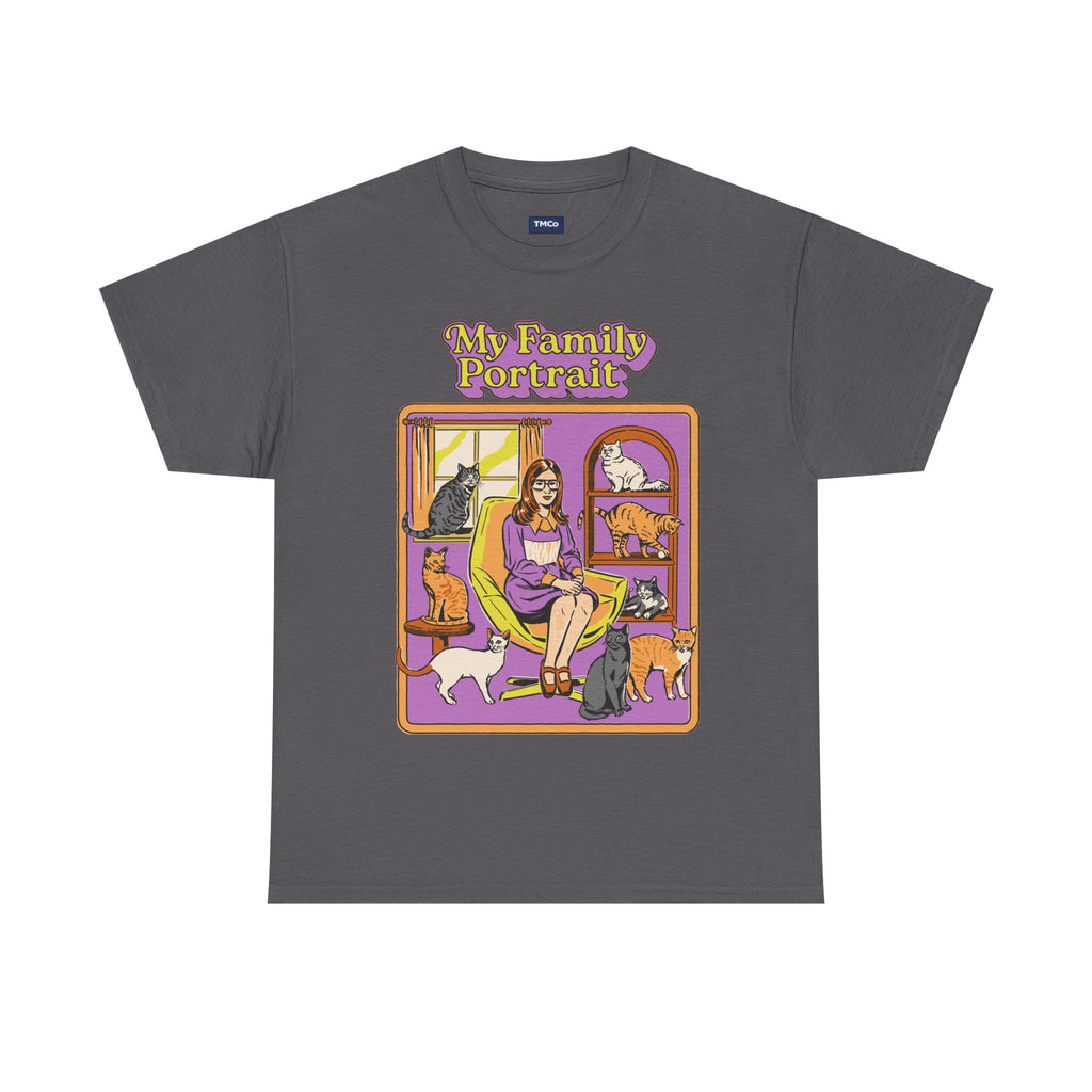 My Family Portrait Tee — Cute Retro Cat Pet Lover T-Shirt
