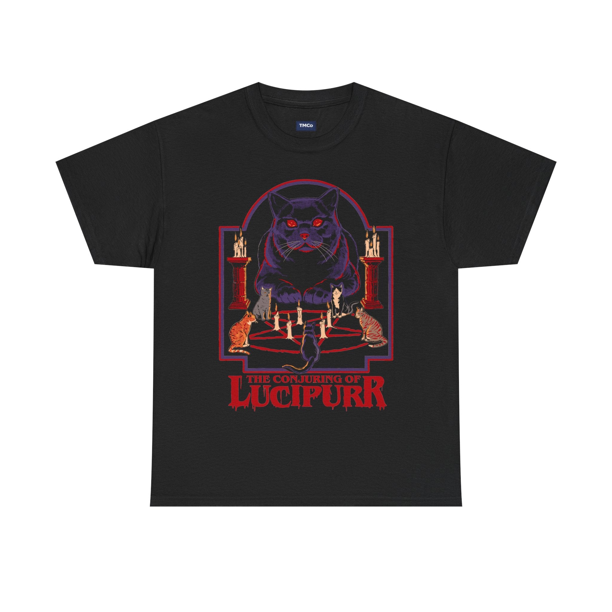 Lucipurr Cat T-Shirt — Occult Gothic Graphic Tee