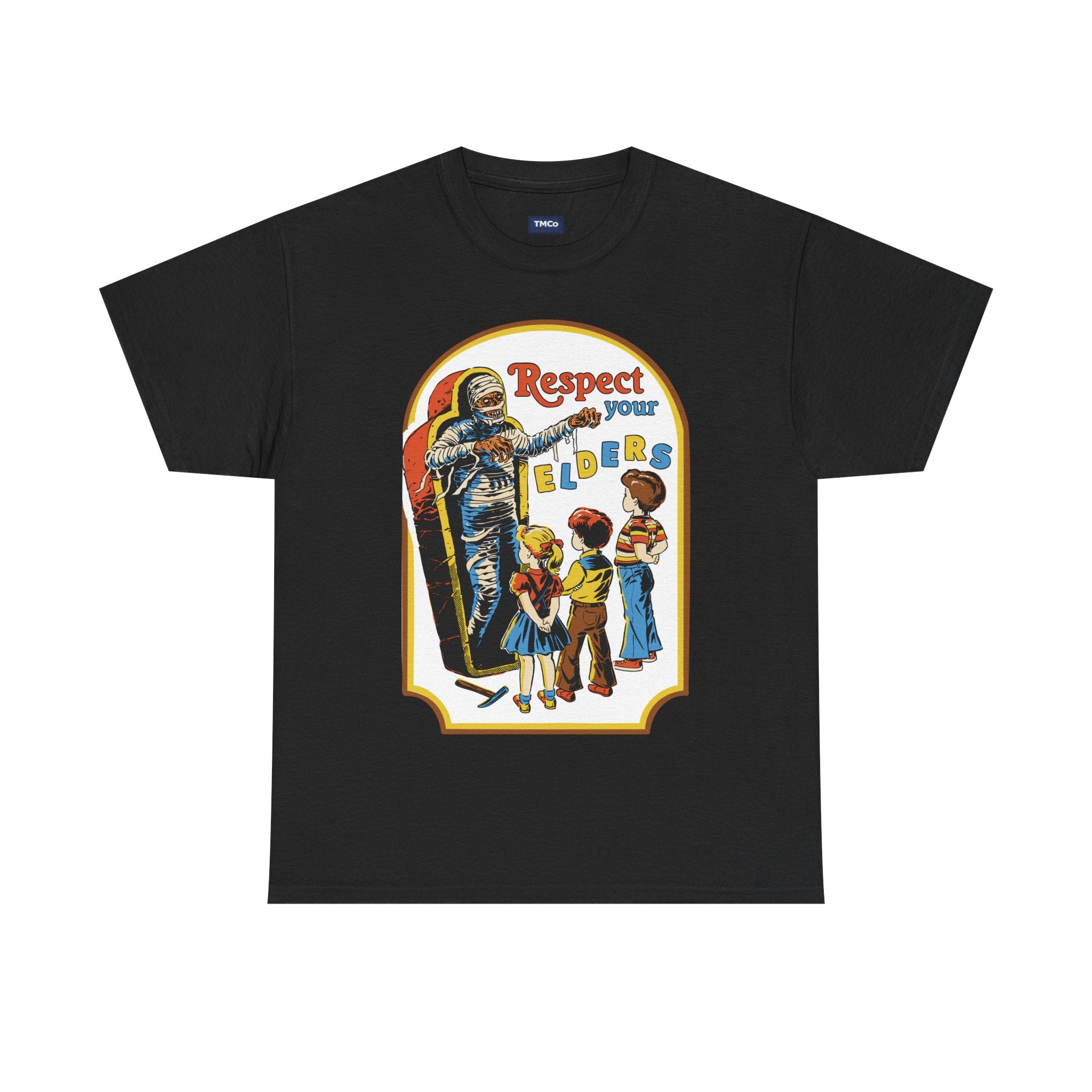 Respect Your Elders T-Shirt — Vintage Retro Kids Illustration Tee
