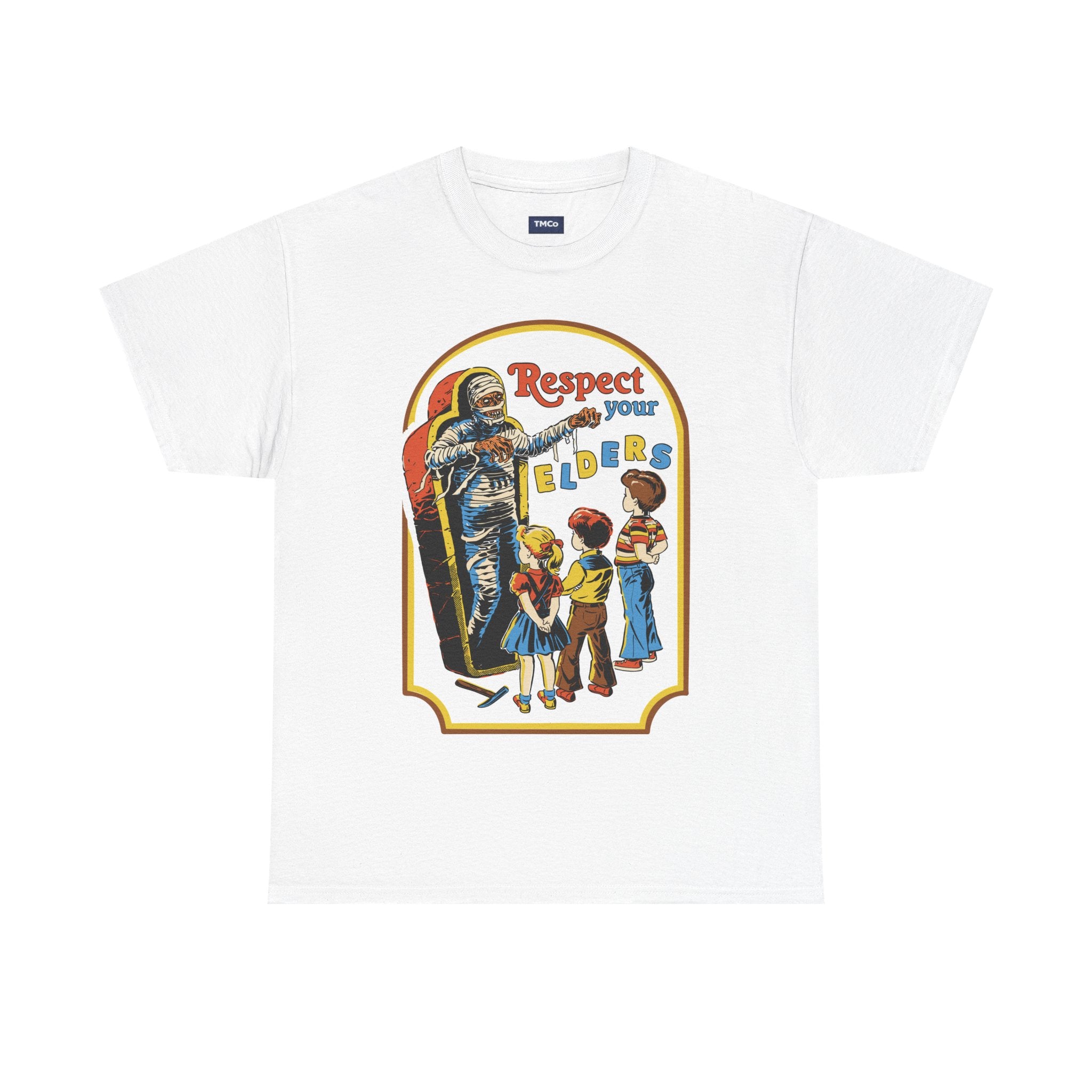 Respect Your Elders T-Shirt — Vintage Retro Kids Illustration Tee