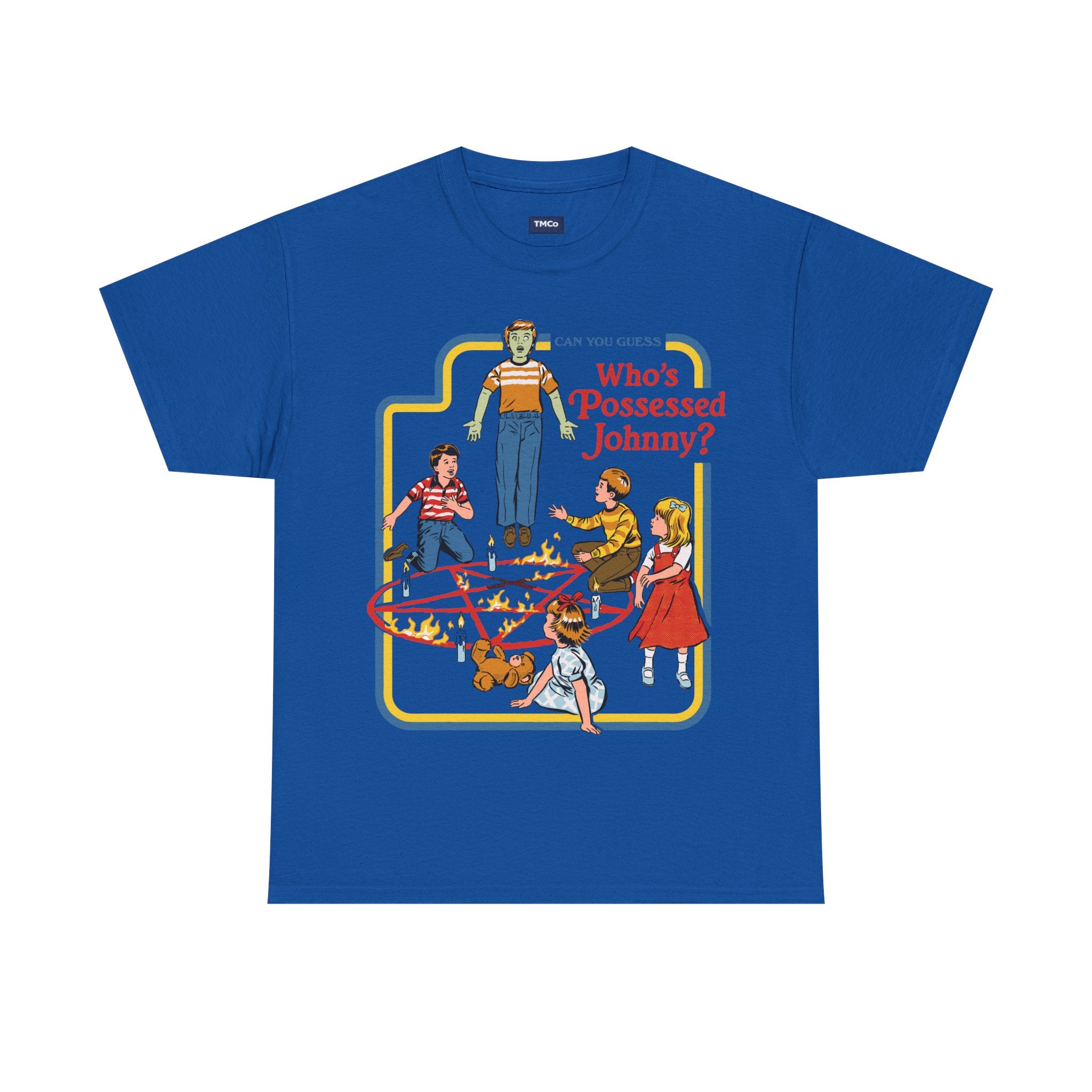 Who's Possessed Johnny? Retro Horror Kids Graphic Tee