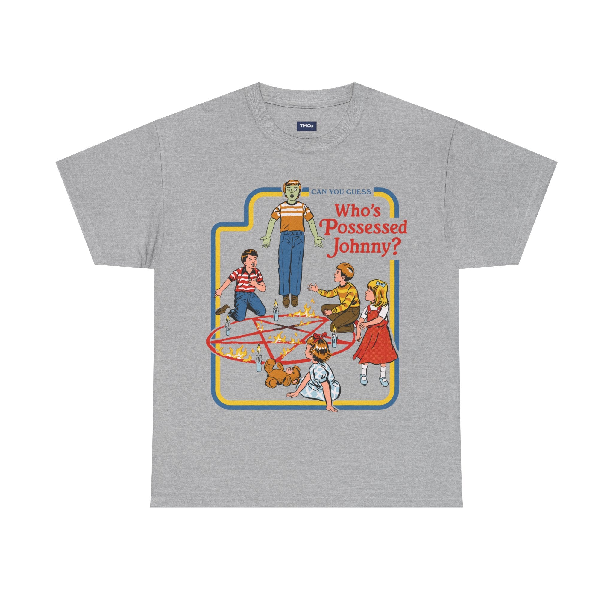 Who's Possessed Johnny? Retro Horror Kids Graphic Tee