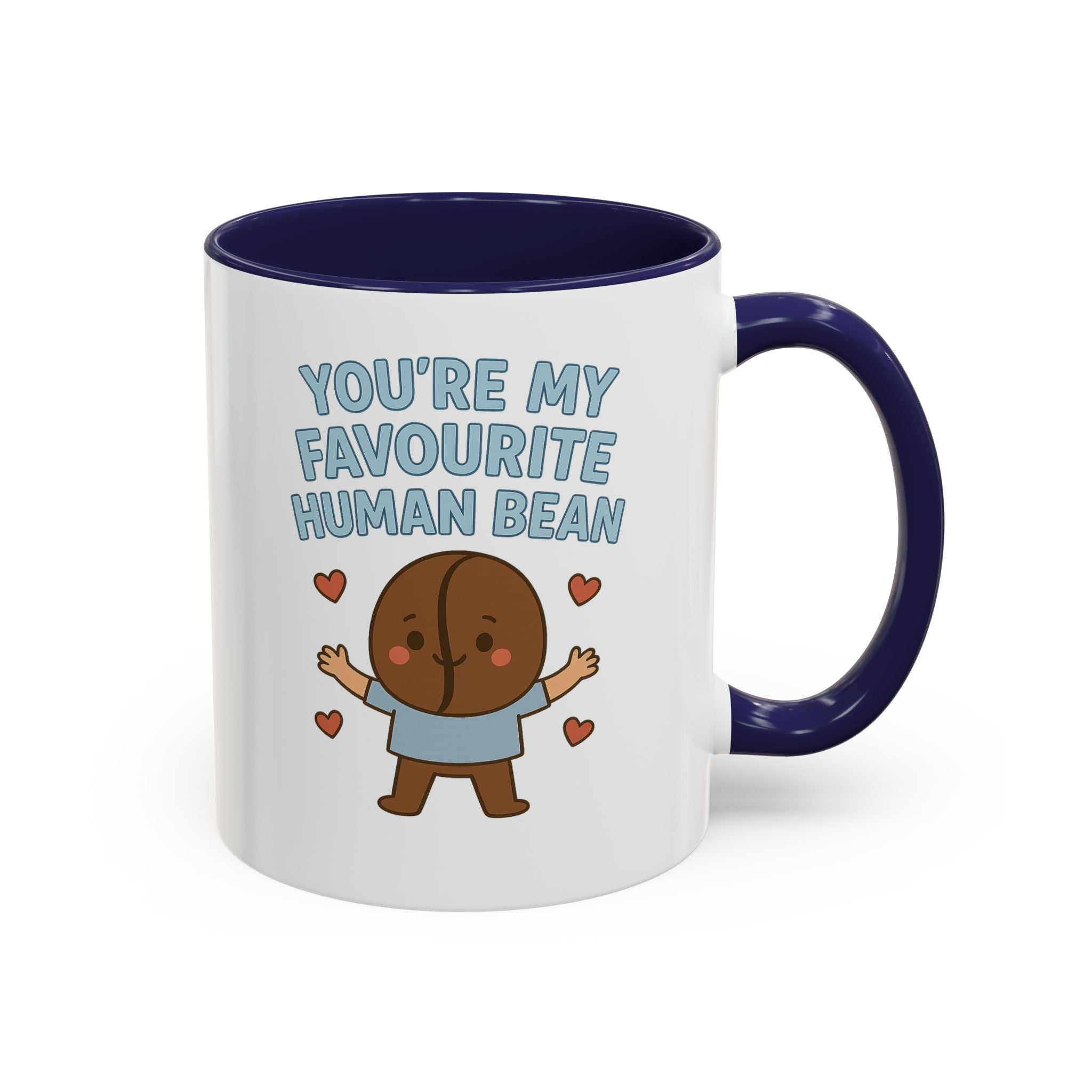 Coffee Mug — "You're My Favourite Human Bean" Cute Coffee Bean Gift