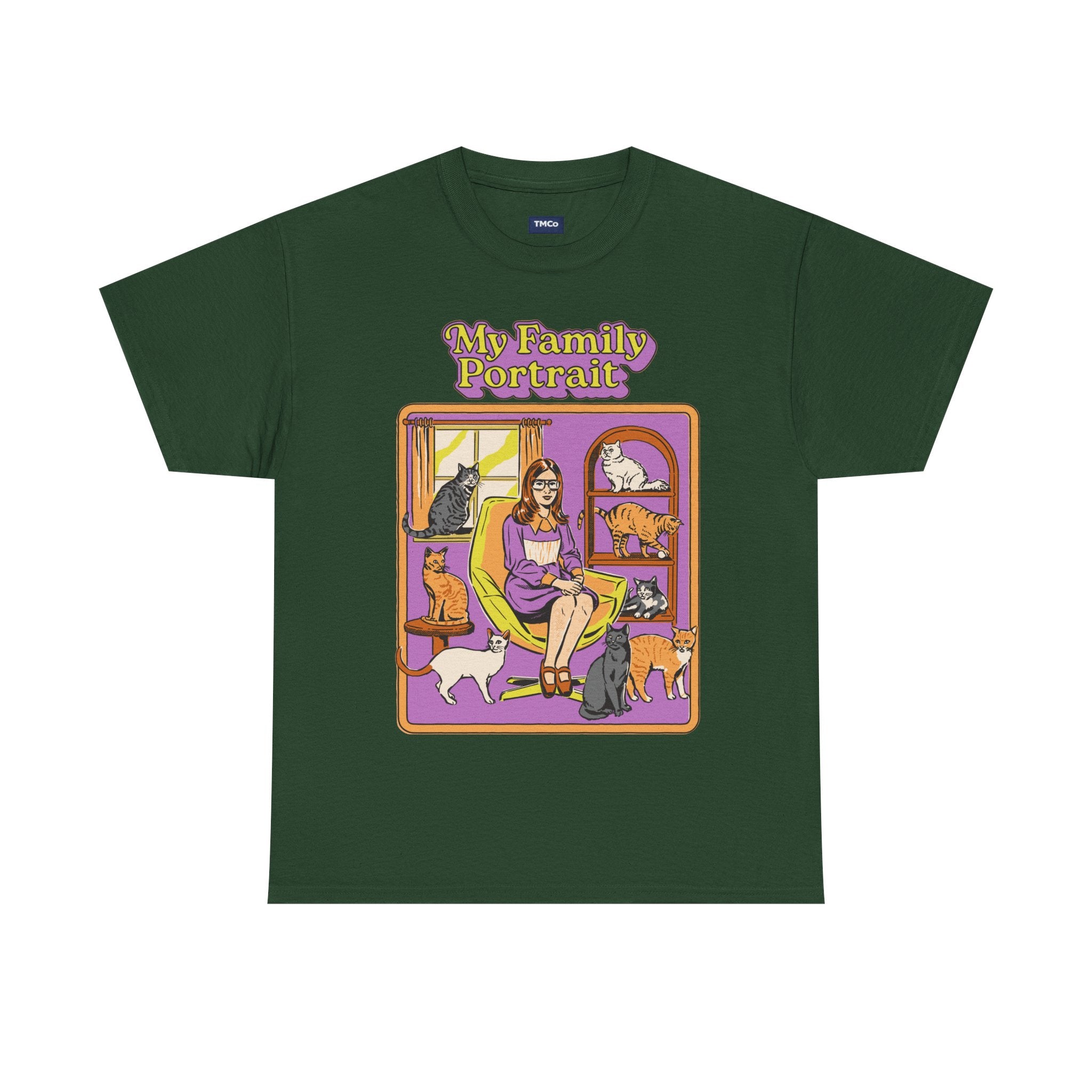 My Family Portrait Tee — Cute Retro Cat Pet Lover T-Shirt