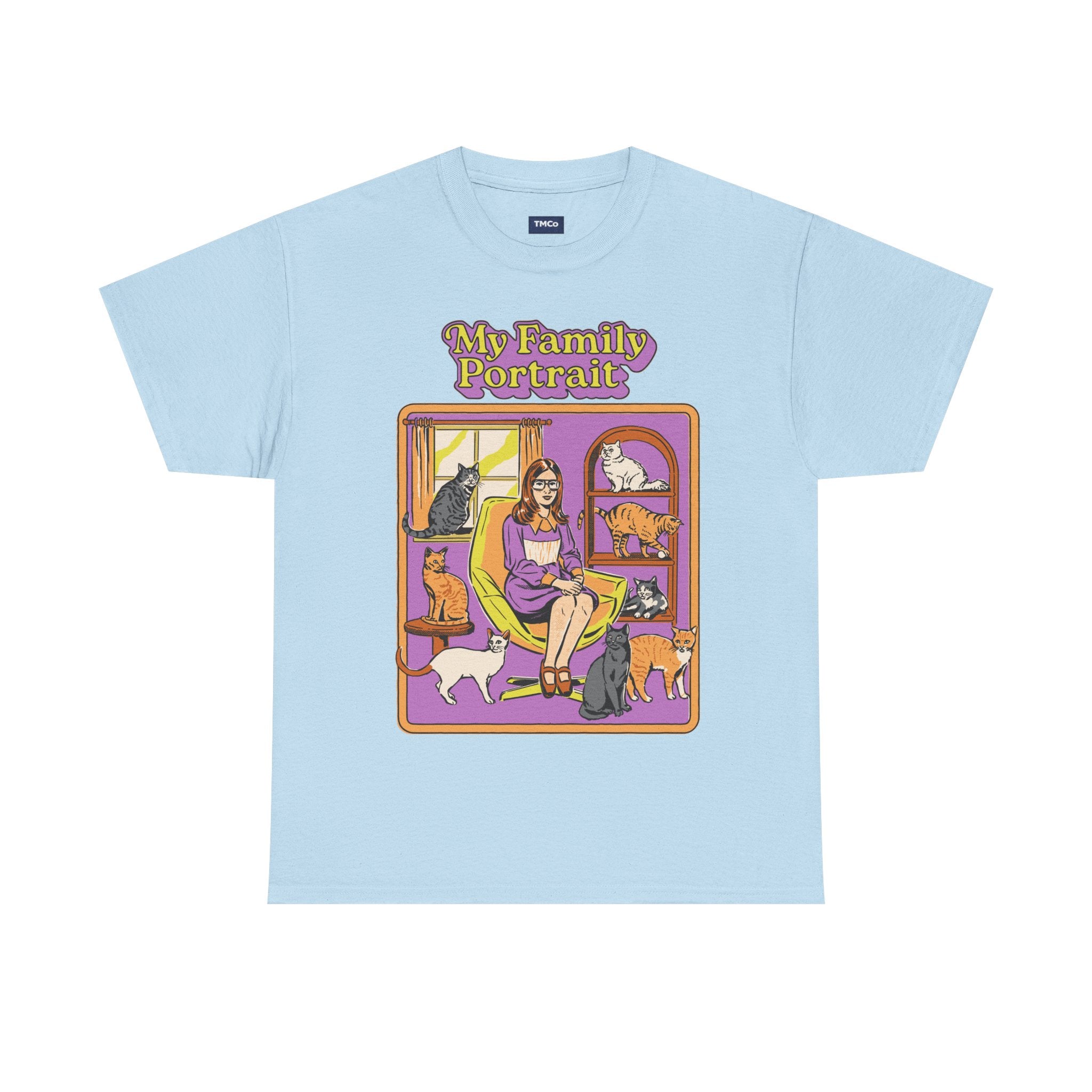 My Family Portrait Tee — Cute Retro Cat Pet Lover T-Shirt