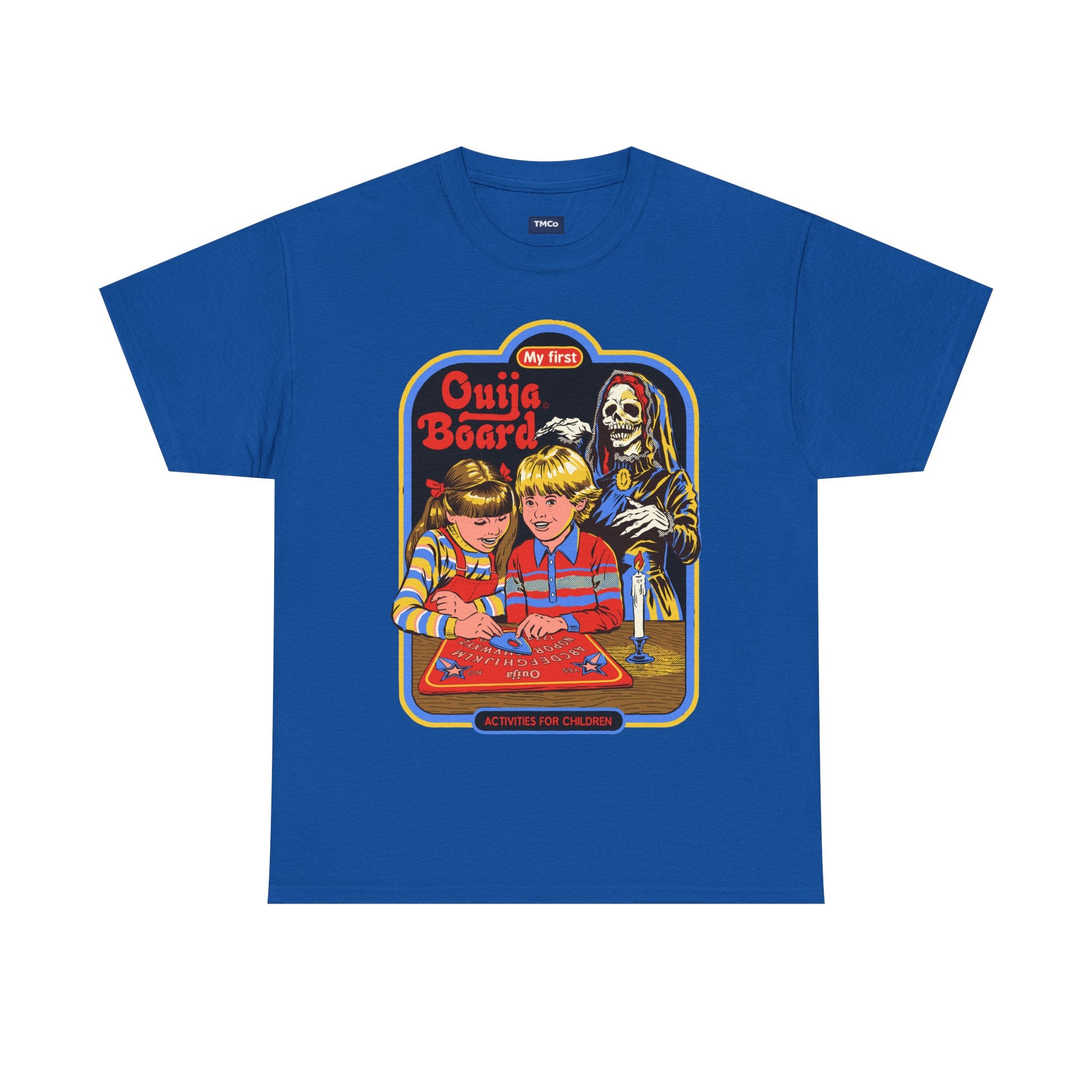 Ouija Board Kids T-Shirt — Retro Horror Graphic Tee (“My First Ouija Board”)