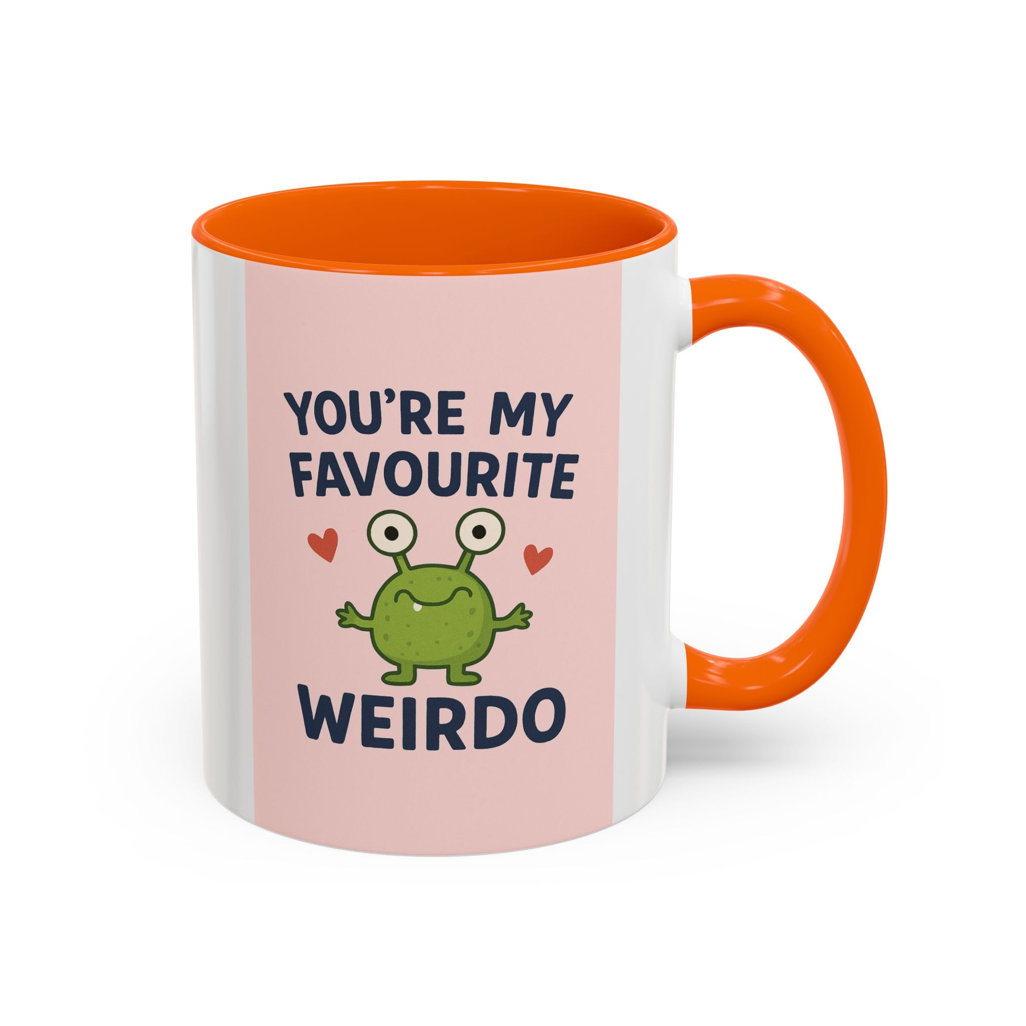 Funny 'You’re My Favourite Weirdo' Accent Coffee Mug — Cute Frog Gift