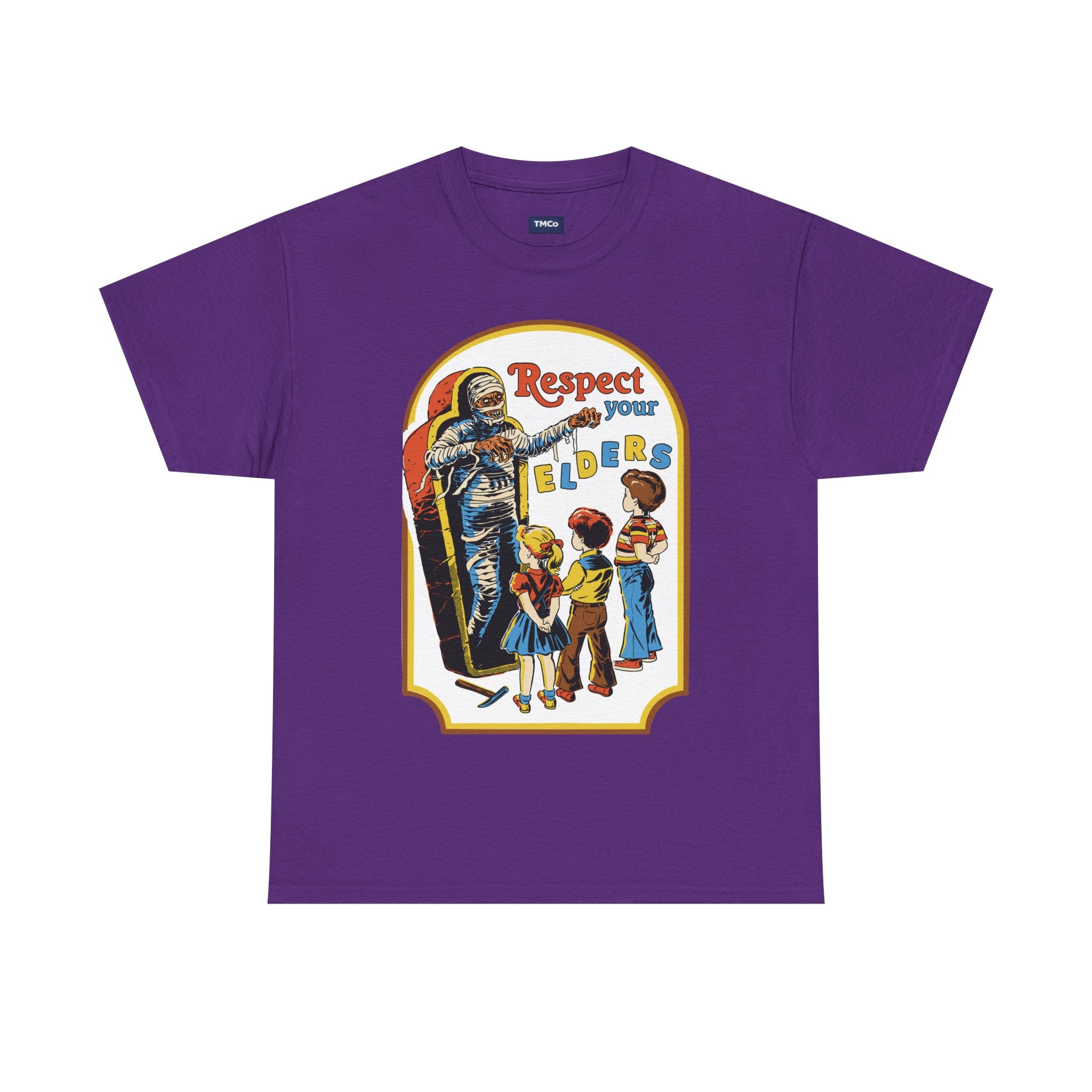 Respect Your Elders T-Shirt — Vintage Retro Kids Illustration Tee