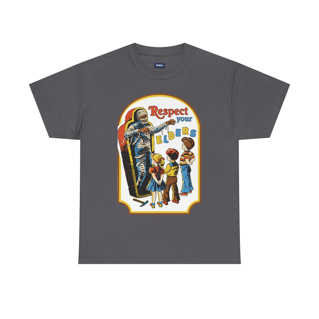 Respect Your Elders T-Shirt — Vintage Retro Kids Illustration Tee