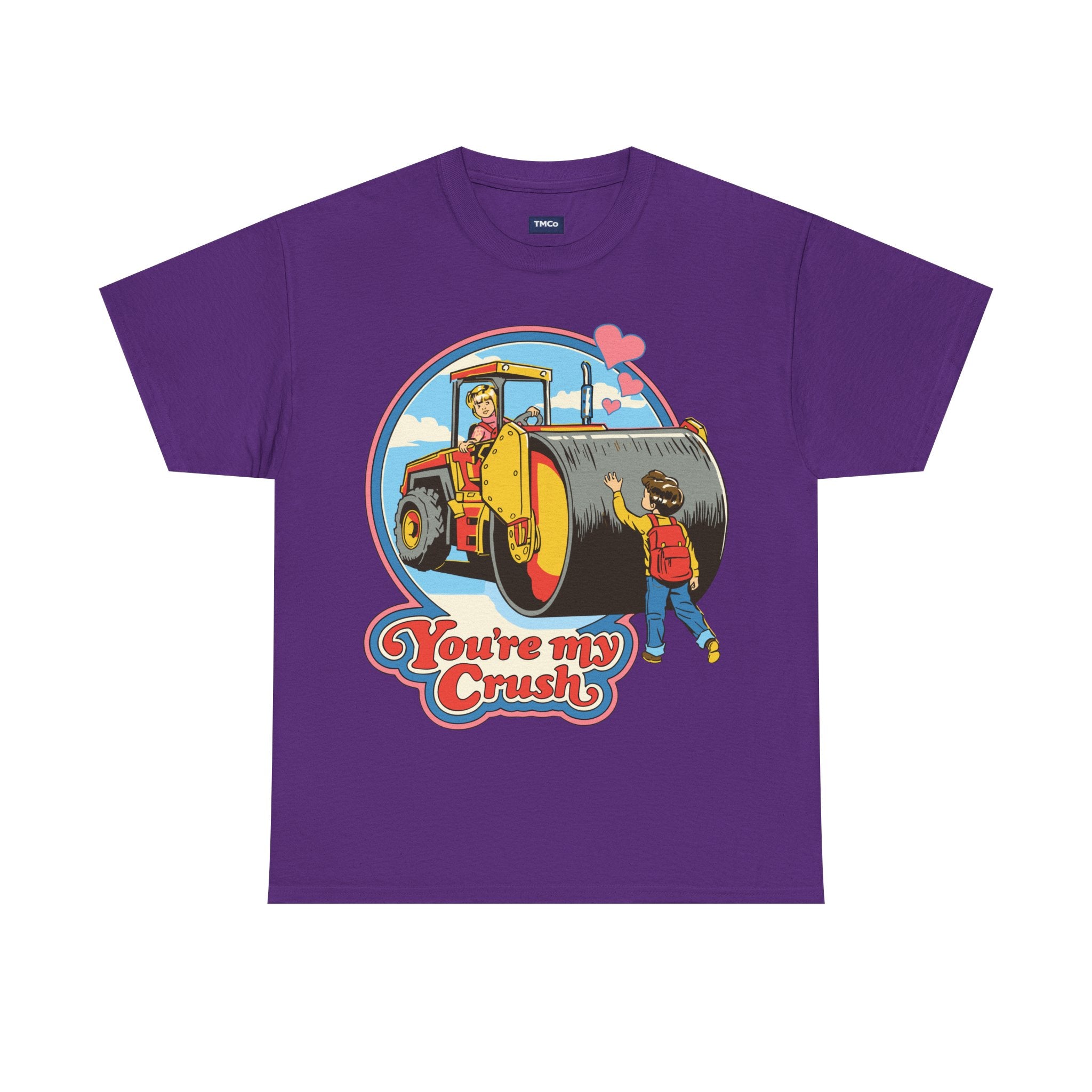 T-Shirt — "You’re My Crush" Cute Vintage Steamroller Valentine Tee