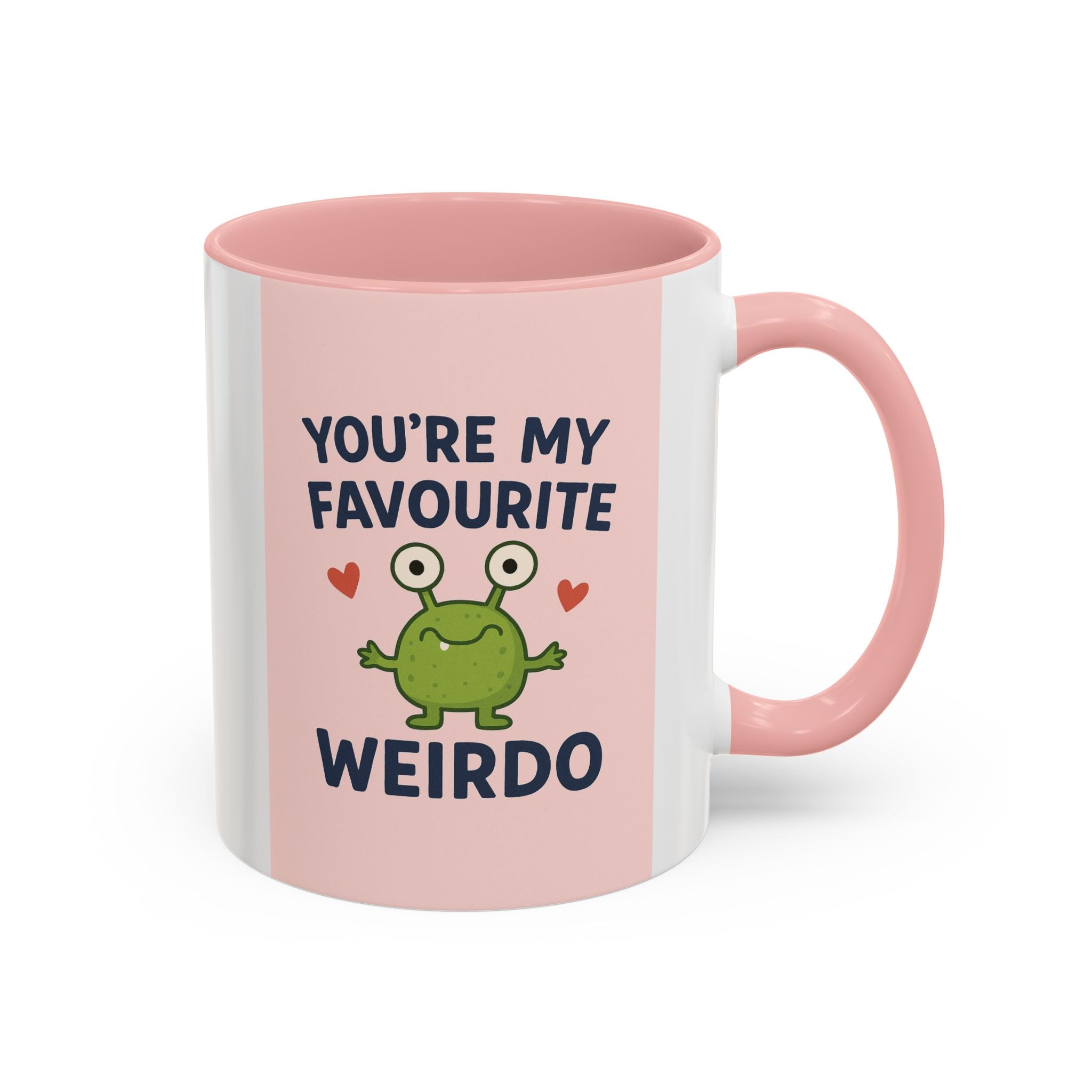 Funny 'You’re My Favourite Weirdo' Accent Coffee Mug — Cute Frog Gift