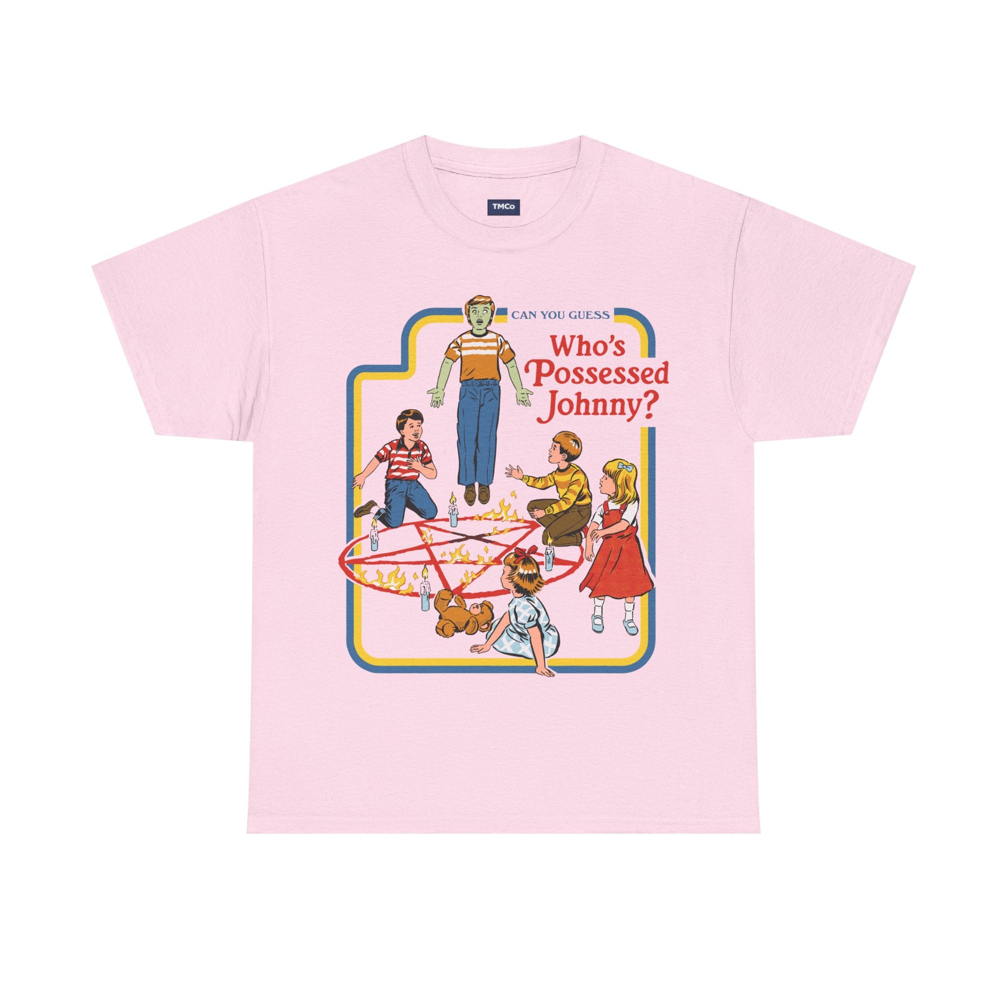 Who's Possessed Johnny? Retro Horror Kids Graphic Tee
