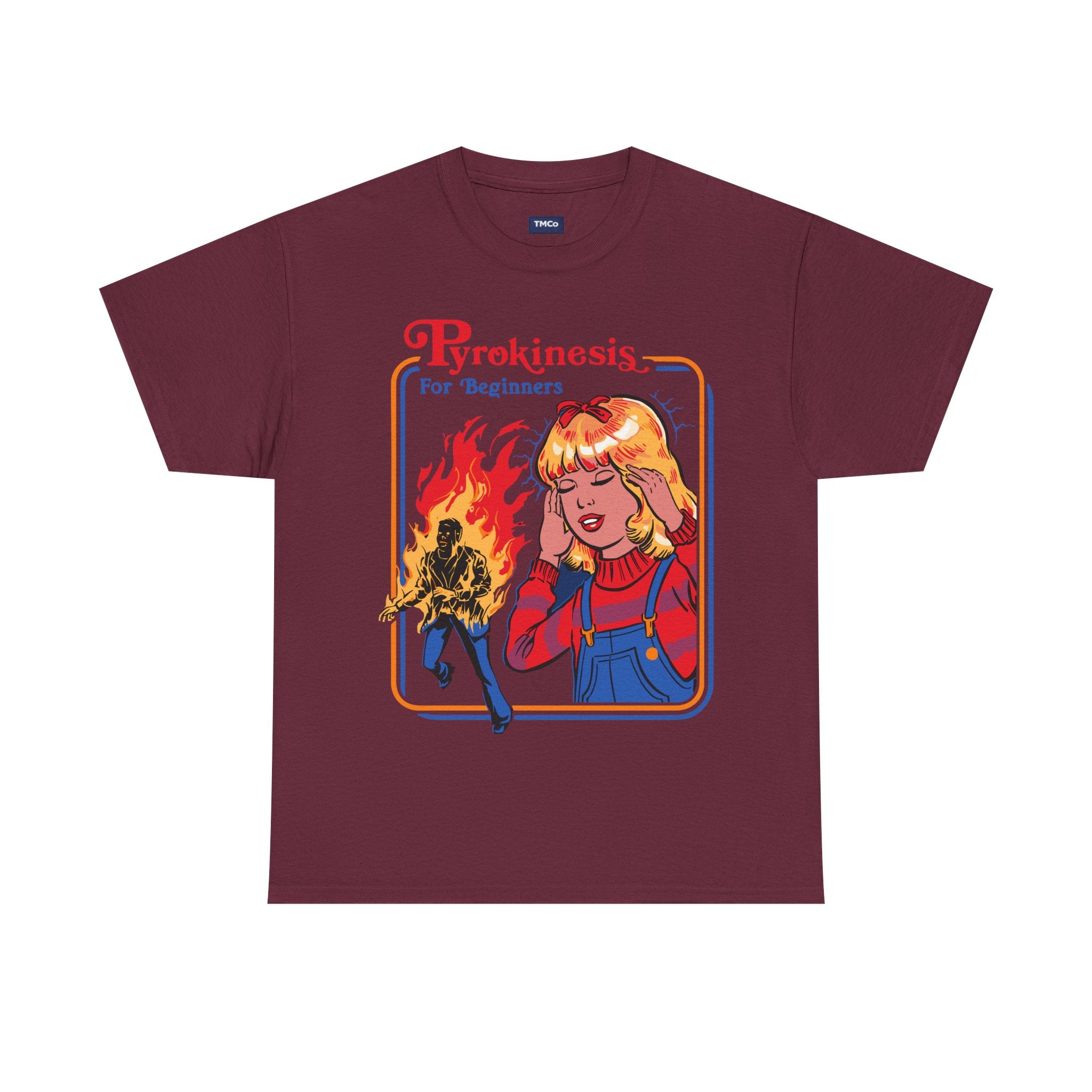 Pyrokinesis Tee — "Pyrokinesis for Beginners" Retro Horror Graphic T-Shirt
