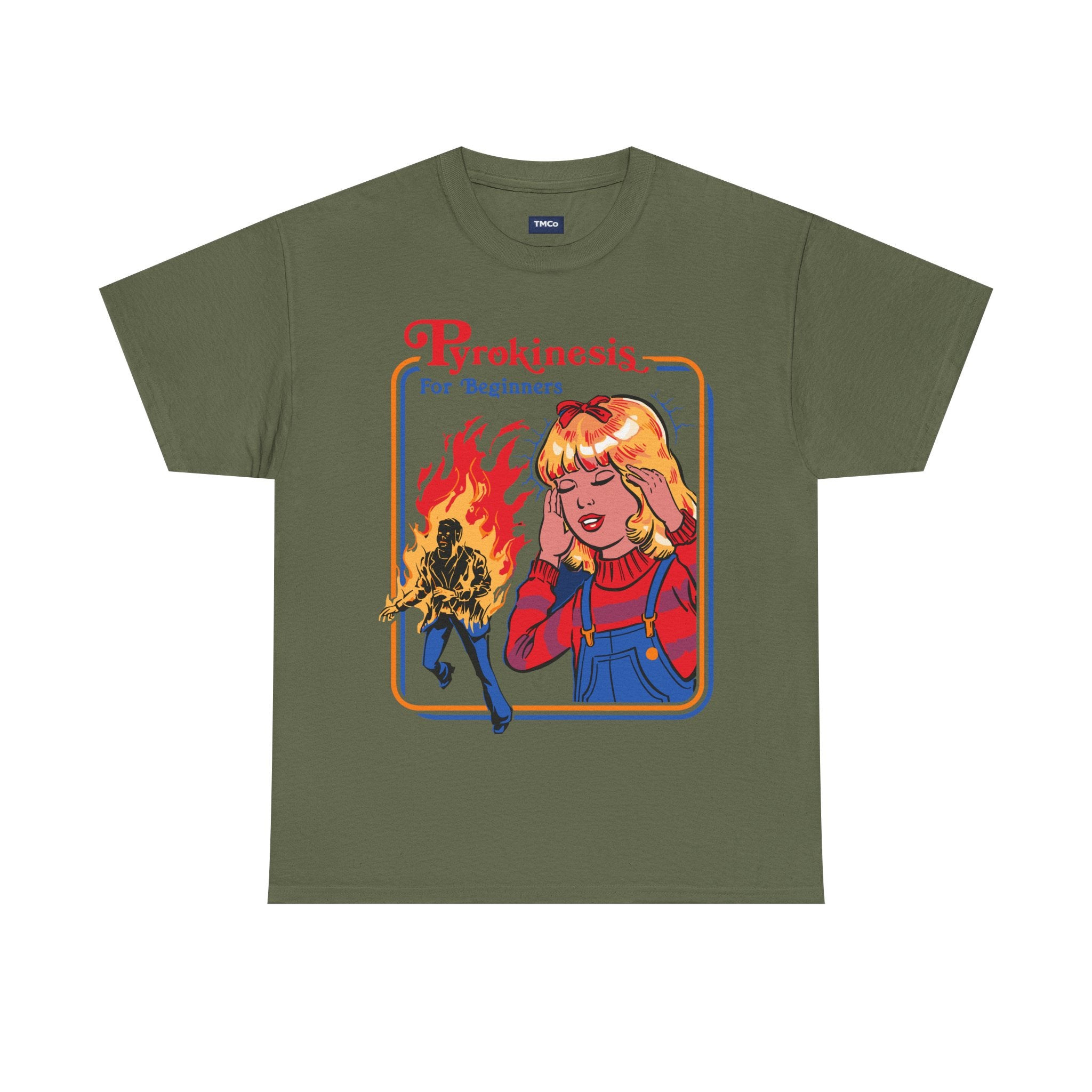 Pyrokinesis Tee — "Pyrokinesis for Beginners" Retro Horror Graphic T-Shirt