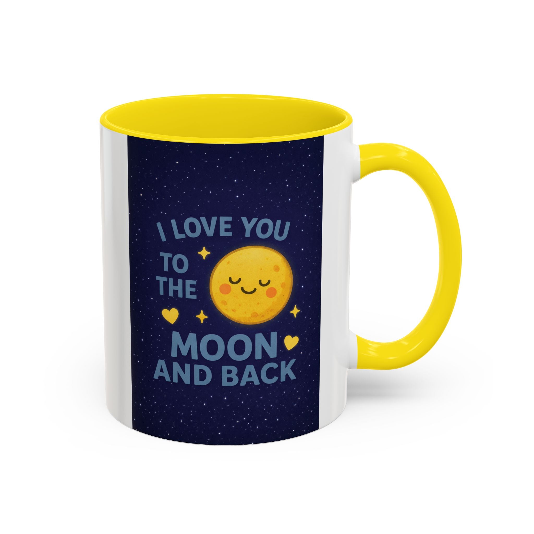 I Love You to the Moon and Back Coffee Mug — Cute Moon Accent Mug