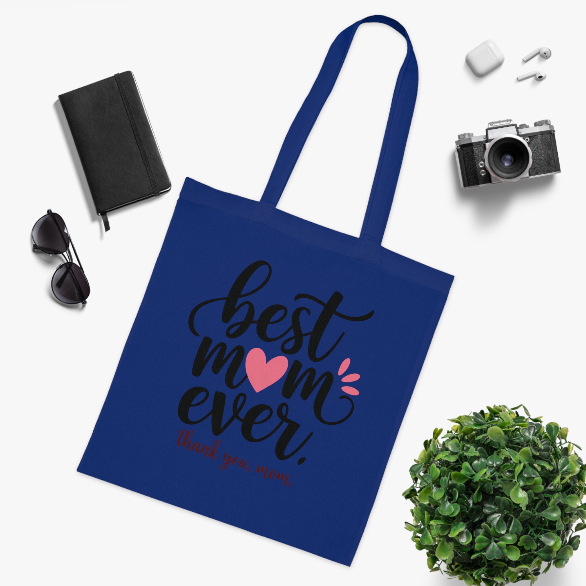 Best Mom Ever Cotton Tote — Mother's Day Thank You Gift Tote Bag