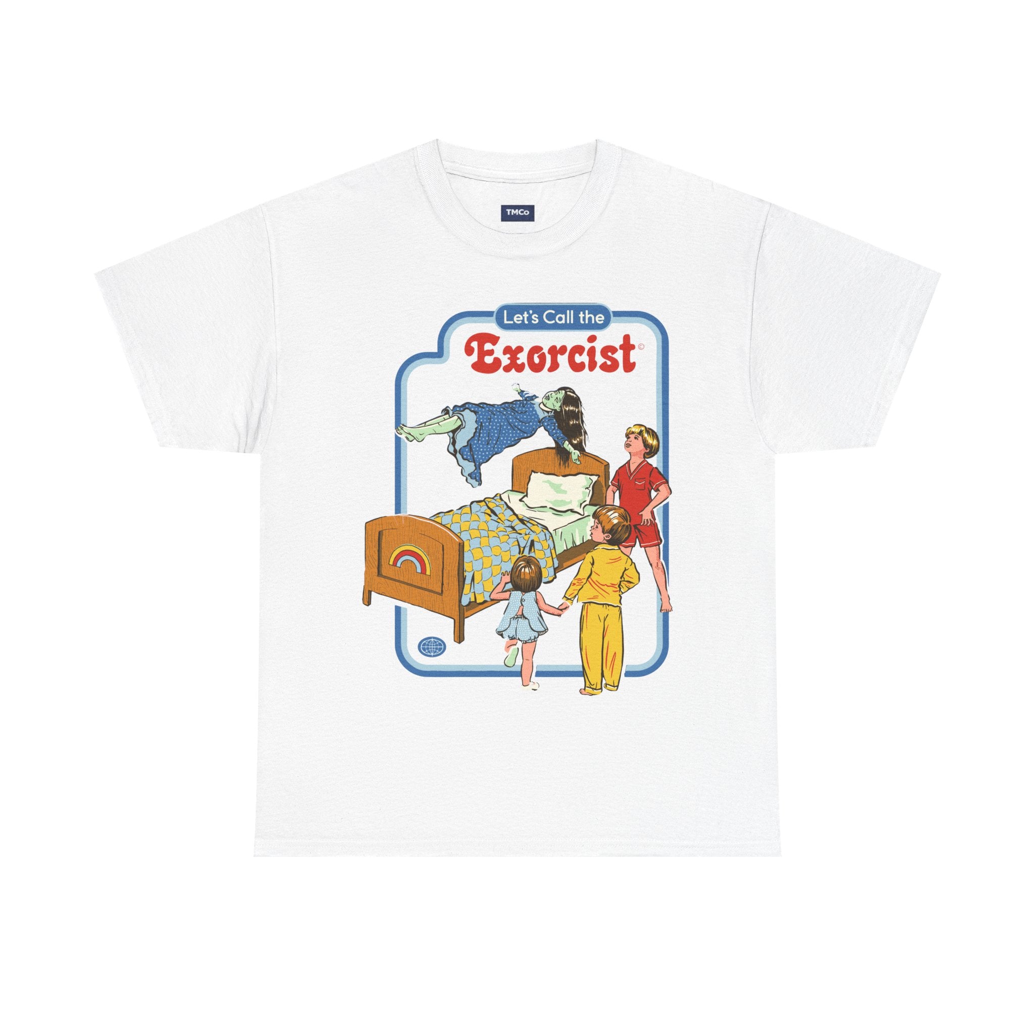 Exorcist Retro Horror Tee — "Let's Call the Exorcist" Vintage Movie Poster T-Shirt