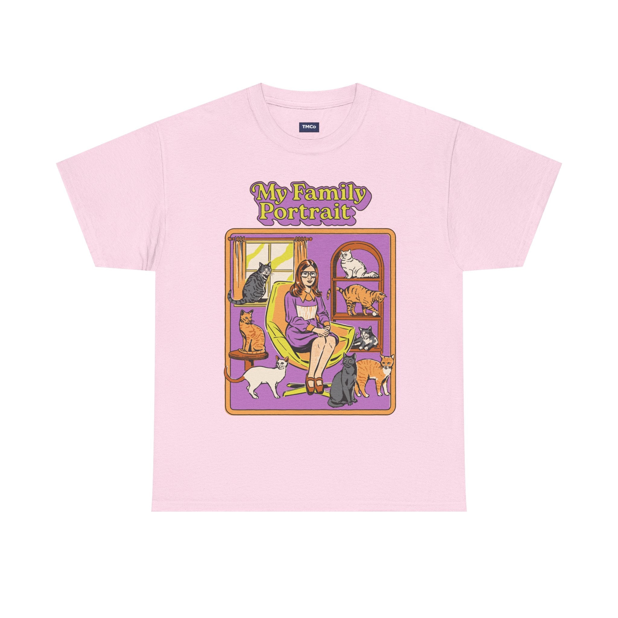 My Family Portrait Tee — Cute Retro Cat Pet Lover T-Shirt