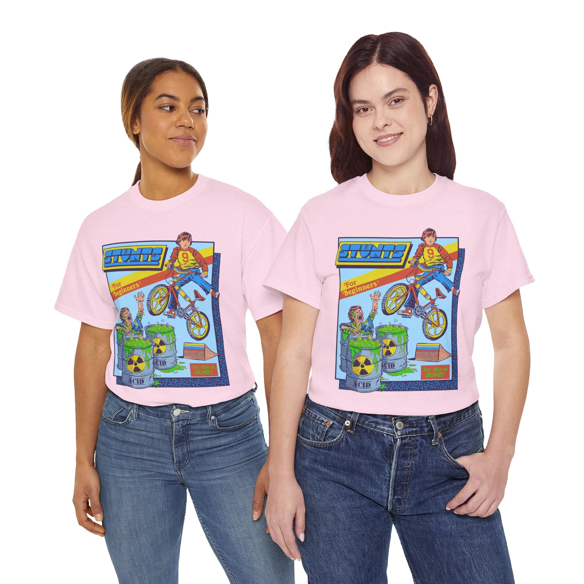 BMX Radioactive Stunt T-Shirt — Retro Bike Graphic Tee