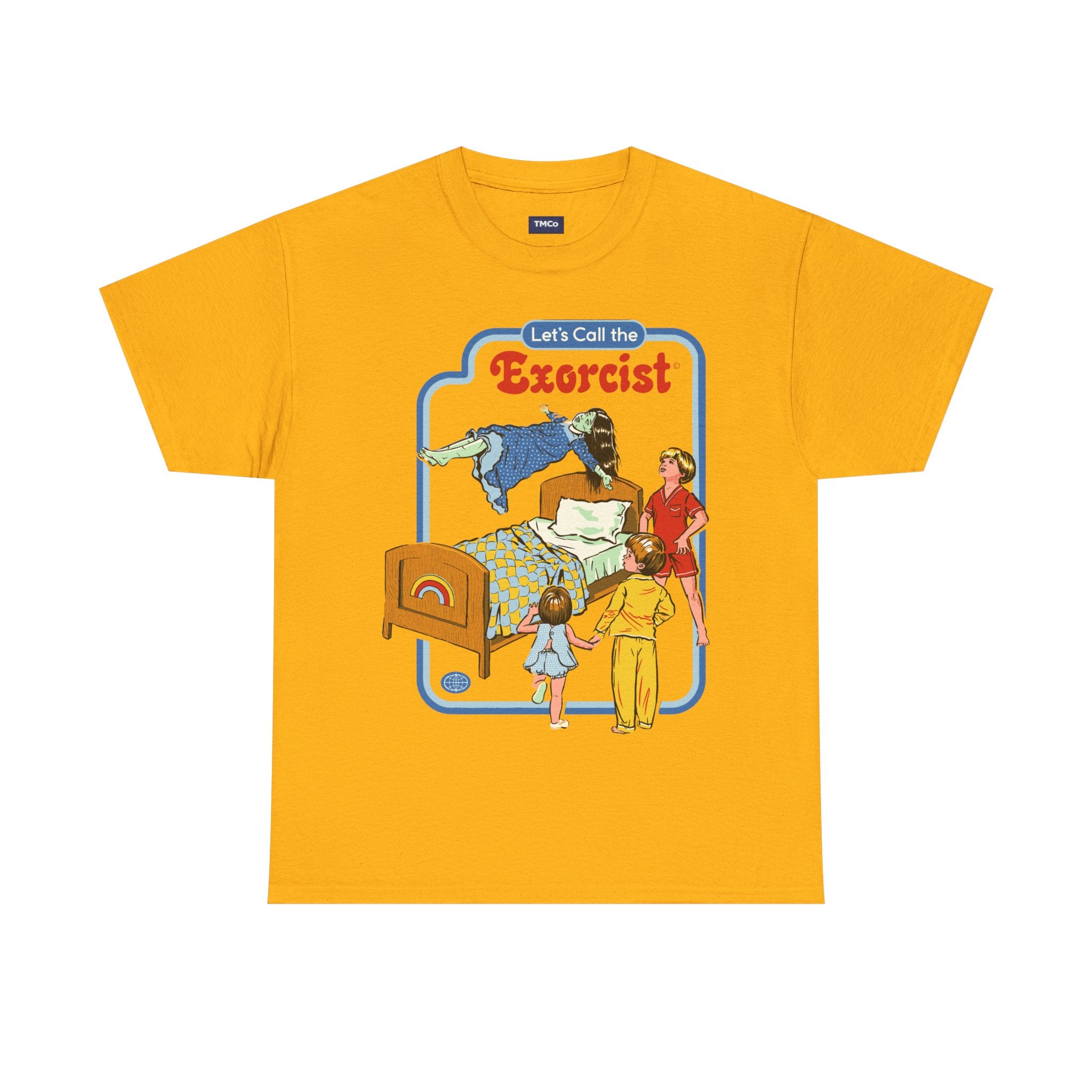 Exorcist Retro Horror Tee — "Let's Call the Exorcist" Vintage Movie Poster T-Shirt