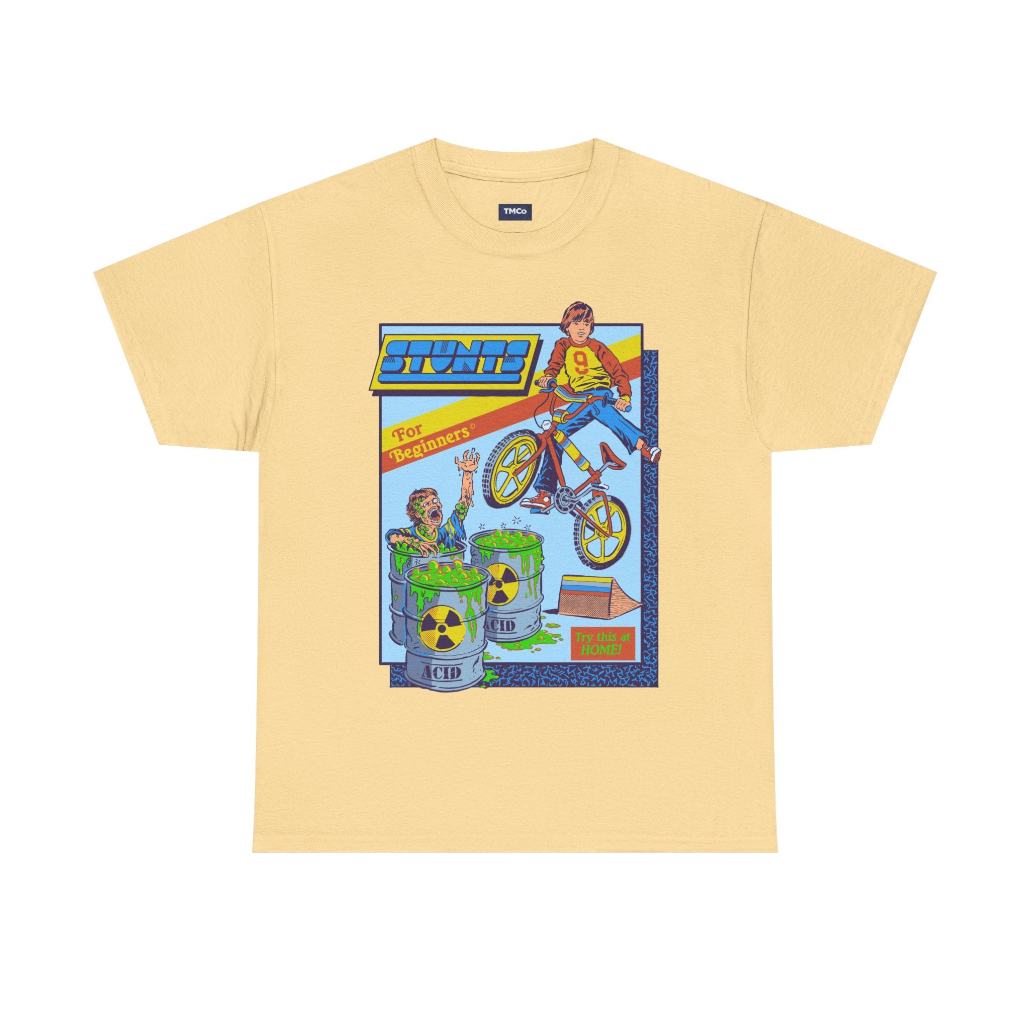 BMX Radioactive Stunt T-Shirt — Retro Bike Graphic Tee