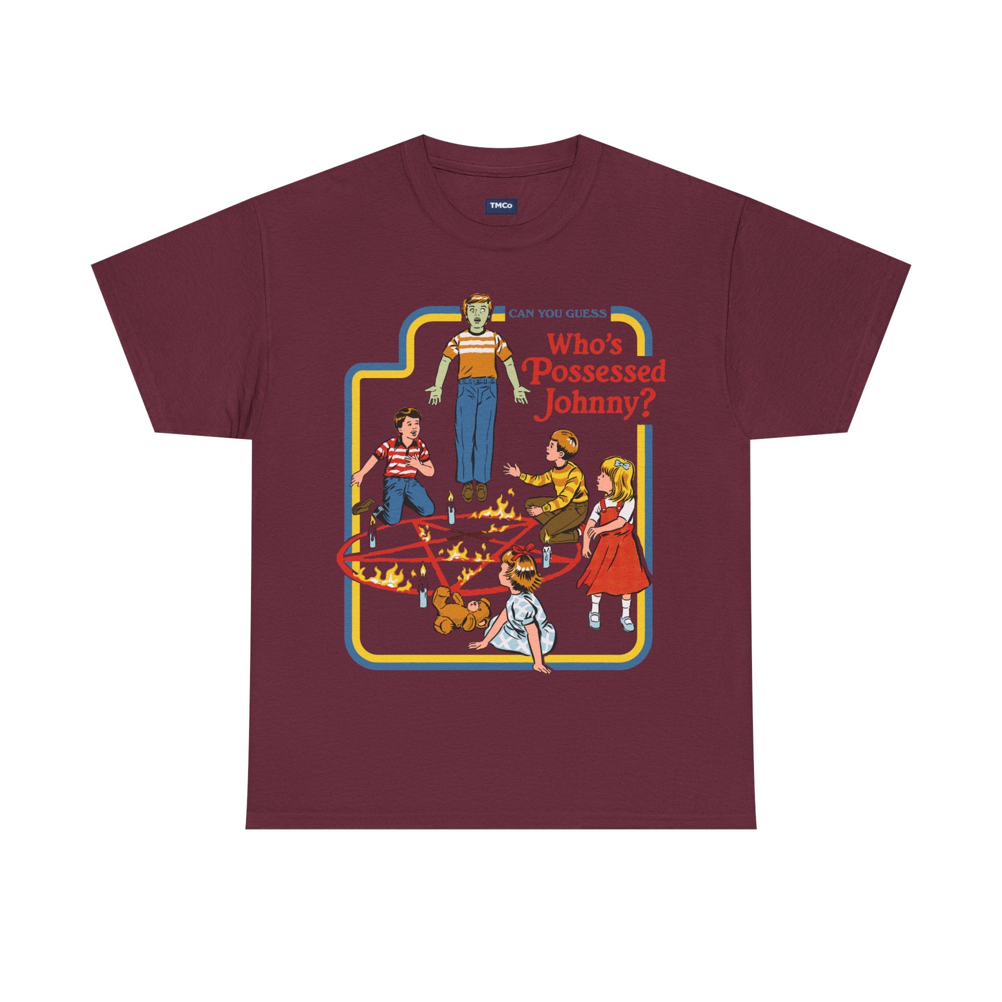 Who's Possessed Johnny? Retro Horror Kids Graphic Tee