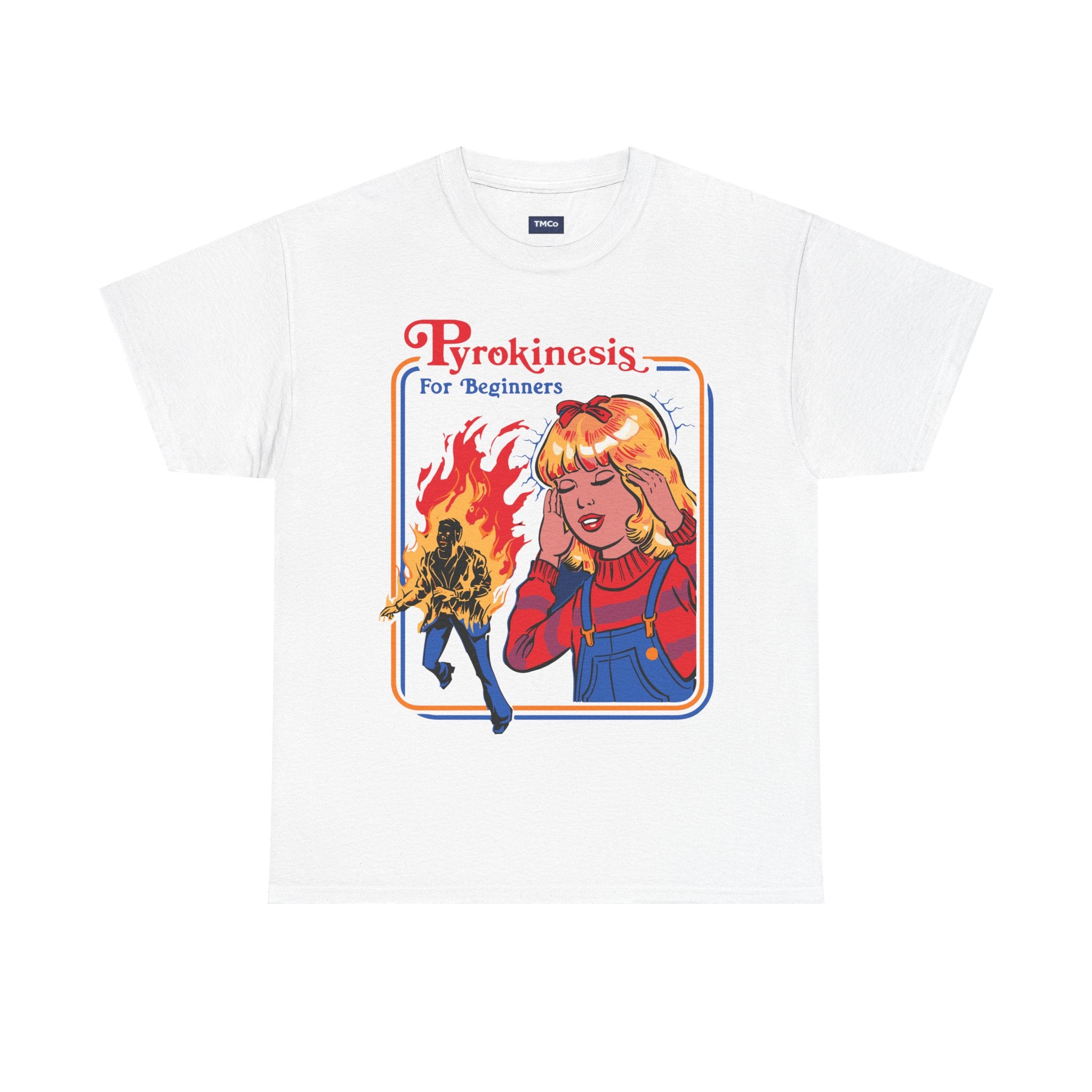 Pyrokinesis Tee — "Pyrokinesis for Beginners" Retro Horror Graphic T-Shirt