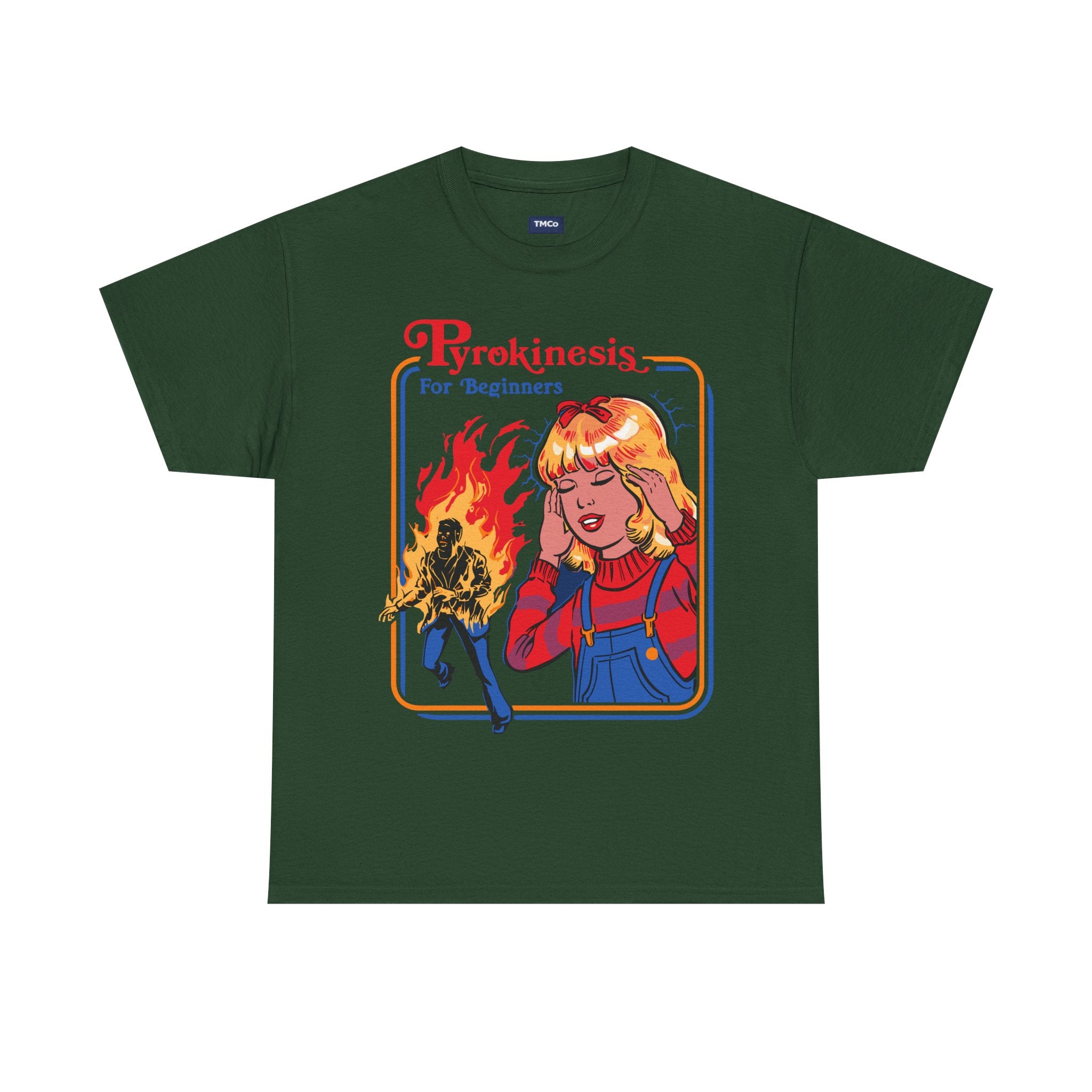 Pyrokinesis Tee — "Pyrokinesis for Beginners" Retro Horror Graphic T-Shirt
