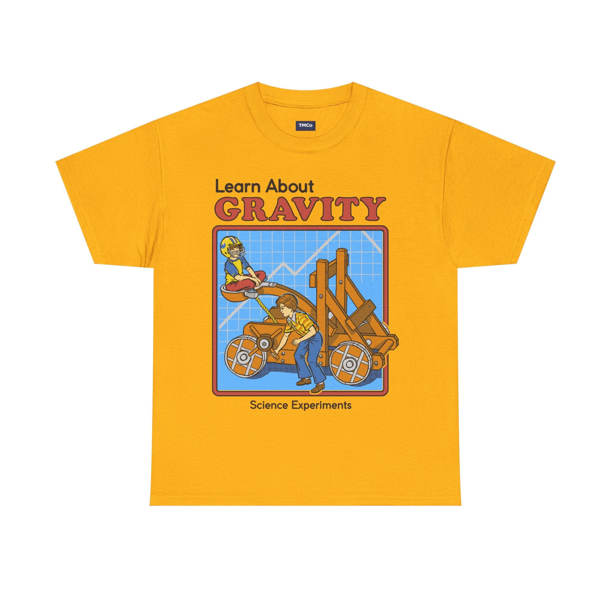 Gravity Science T-Shirt — Learn About Gravity Vintage Science Experiment Tee