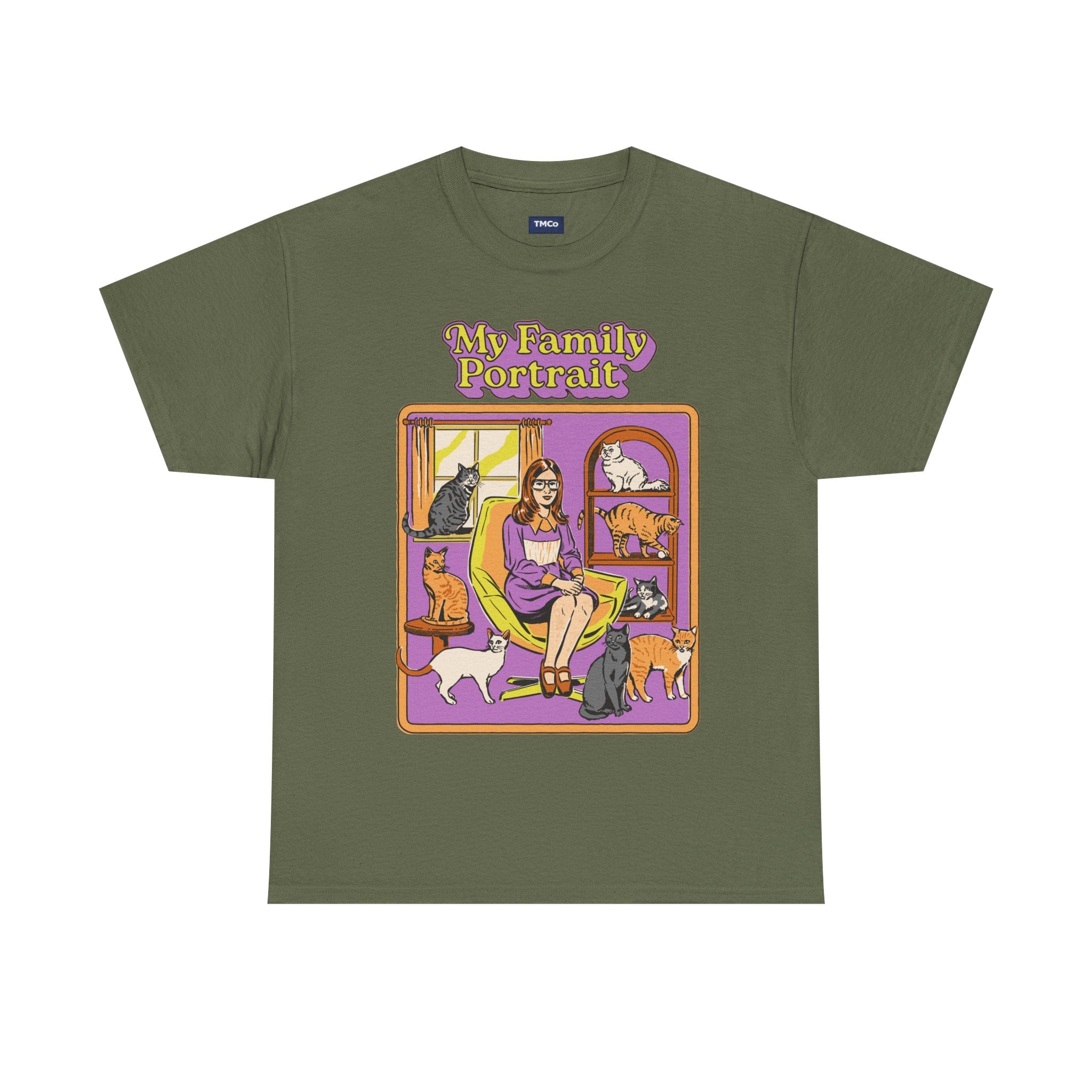 My Family Portrait Tee — Cute Retro Cat Pet Lover T-Shirt