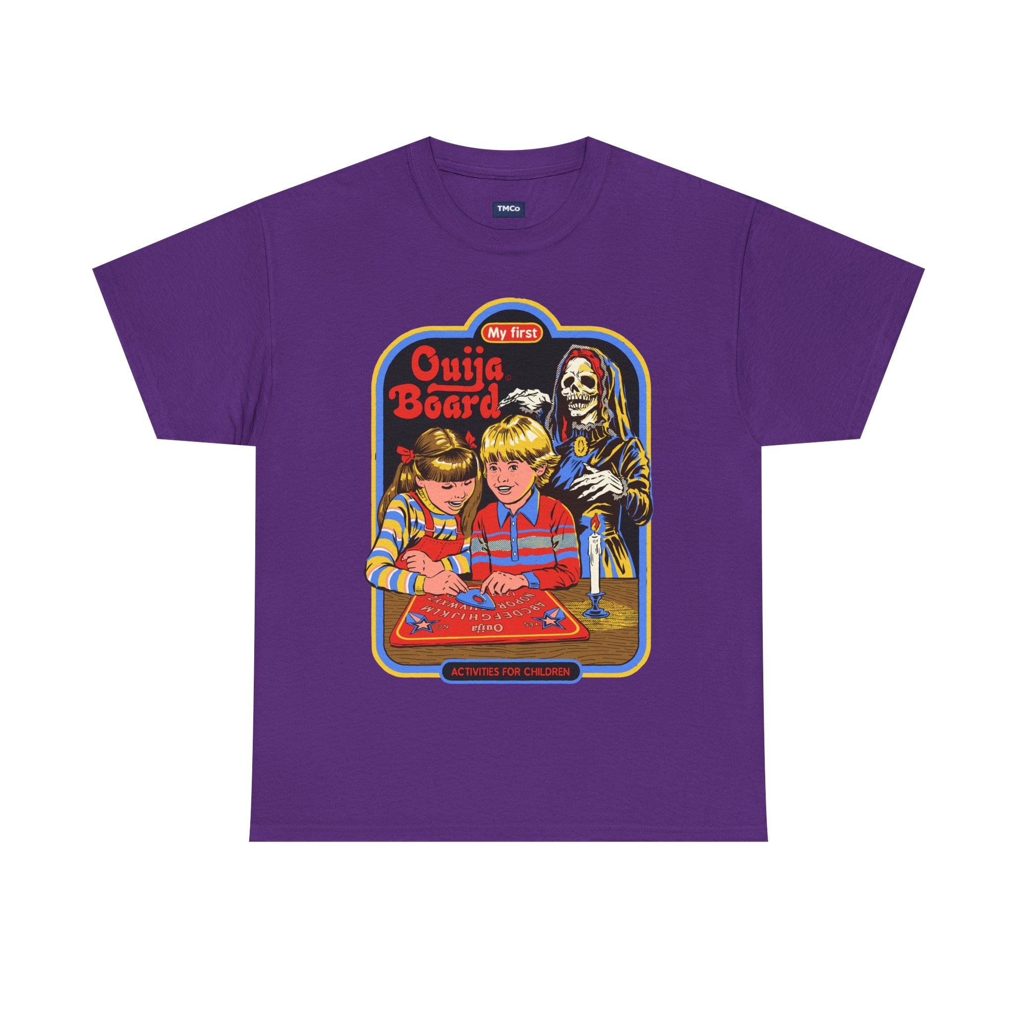 Ouija Board Kids T-Shirt — Retro Horror Graphic Tee (“My First Ouija Board”)