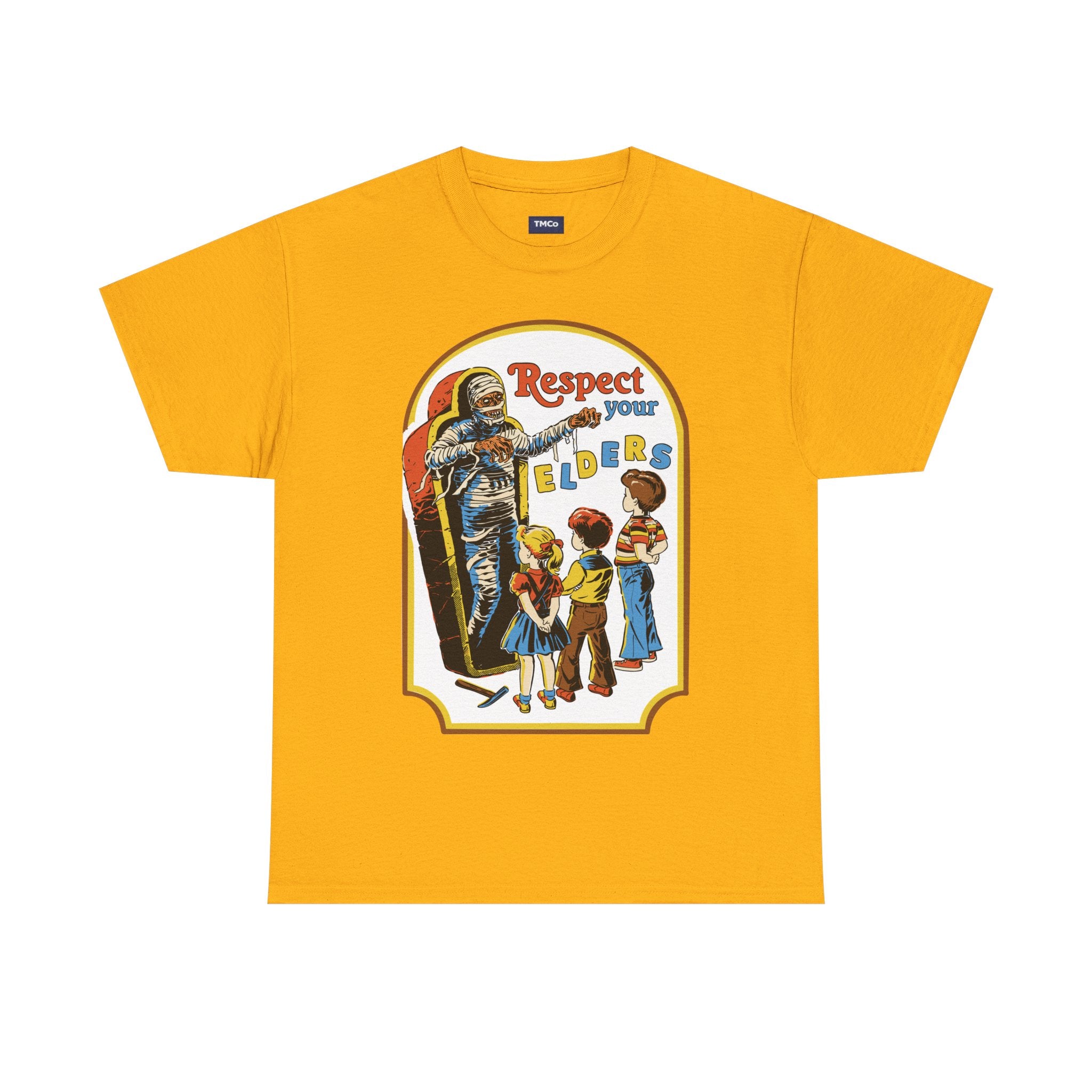 Respect Your Elders T-Shirt — Vintage Retro Kids Illustration Tee