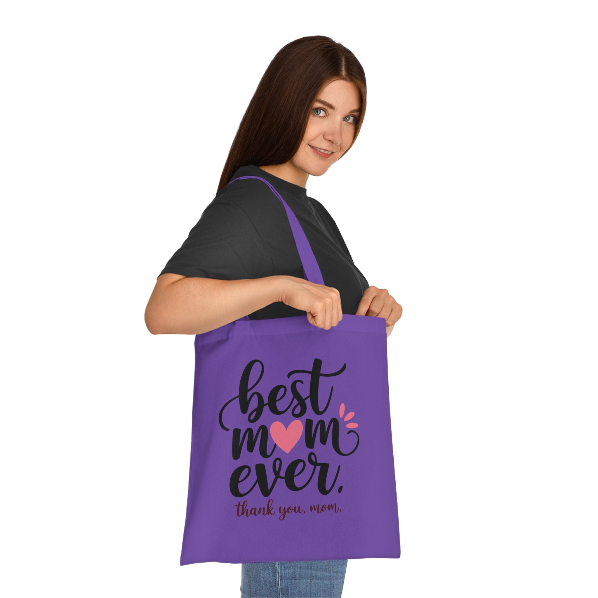 Best Mom Ever Cotton Tote — Mother's Day Thank You Gift Tote Bag