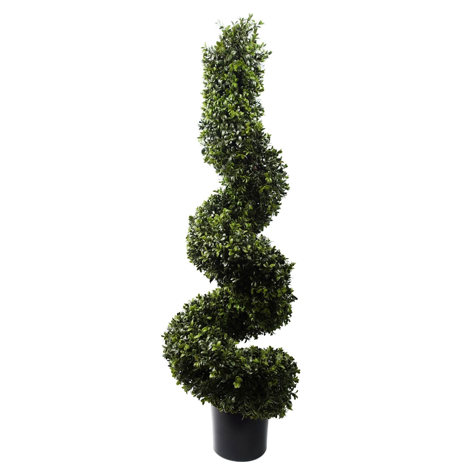 Outdoor Artificial Topiary Tree 120cm Sprial Boxwood UV Resistant Botanik-0