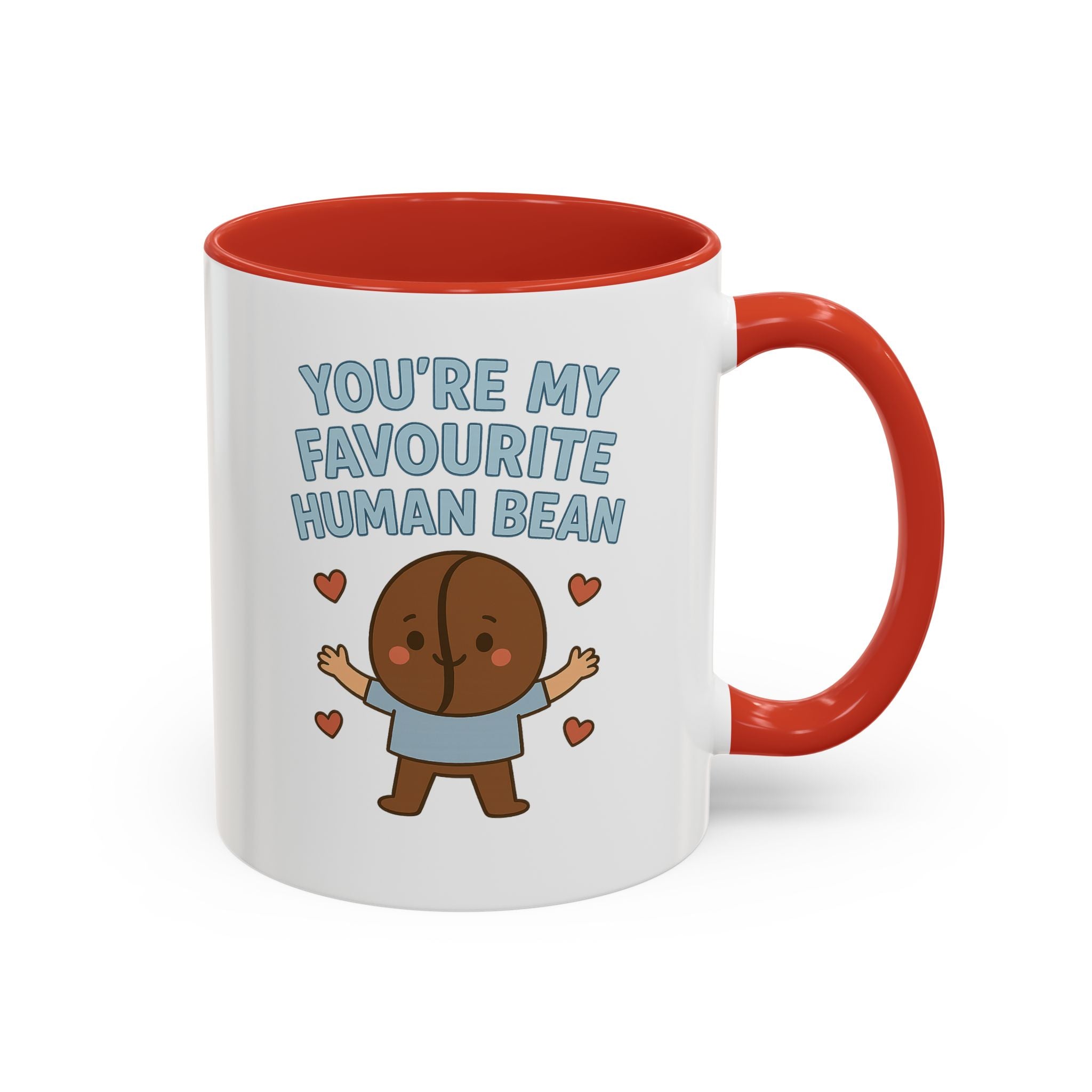 Coffee Mug — "You're My Favourite Human Bean" Cute Coffee Bean Gift