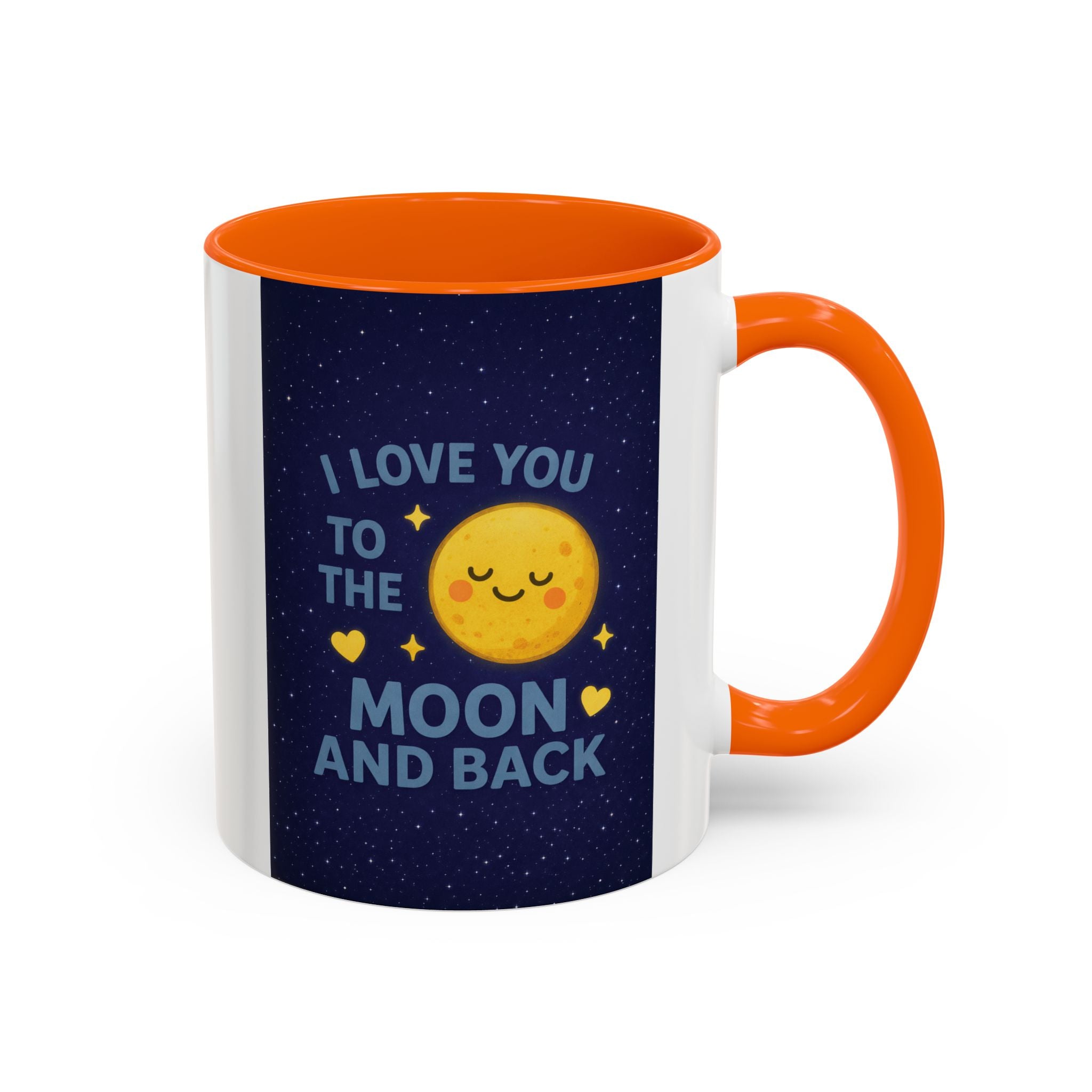 I Love You to the Moon and Back Coffee Mug — Cute Moon Accent Mug