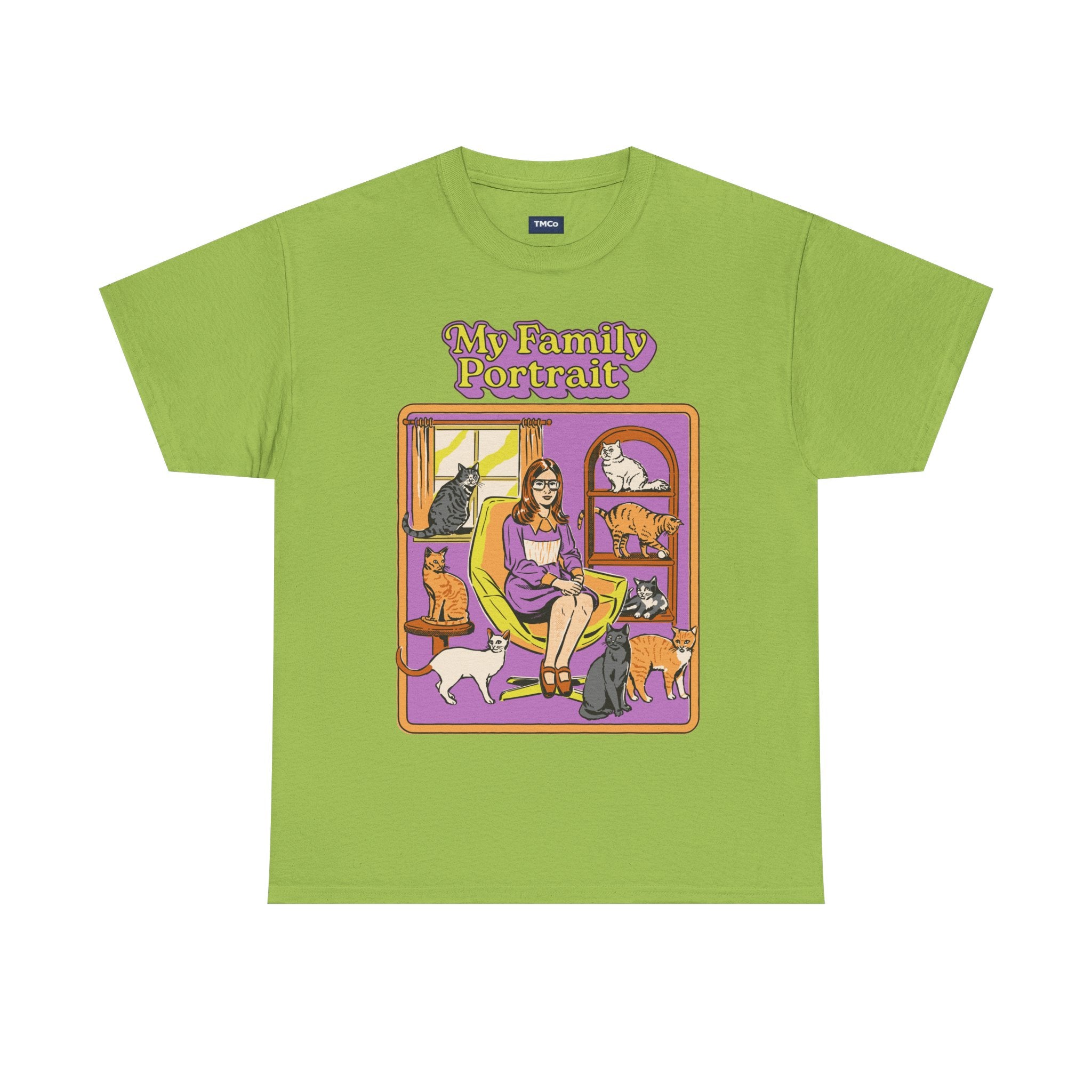 My Family Portrait Tee — Cute Retro Cat Pet Lover T-Shirt