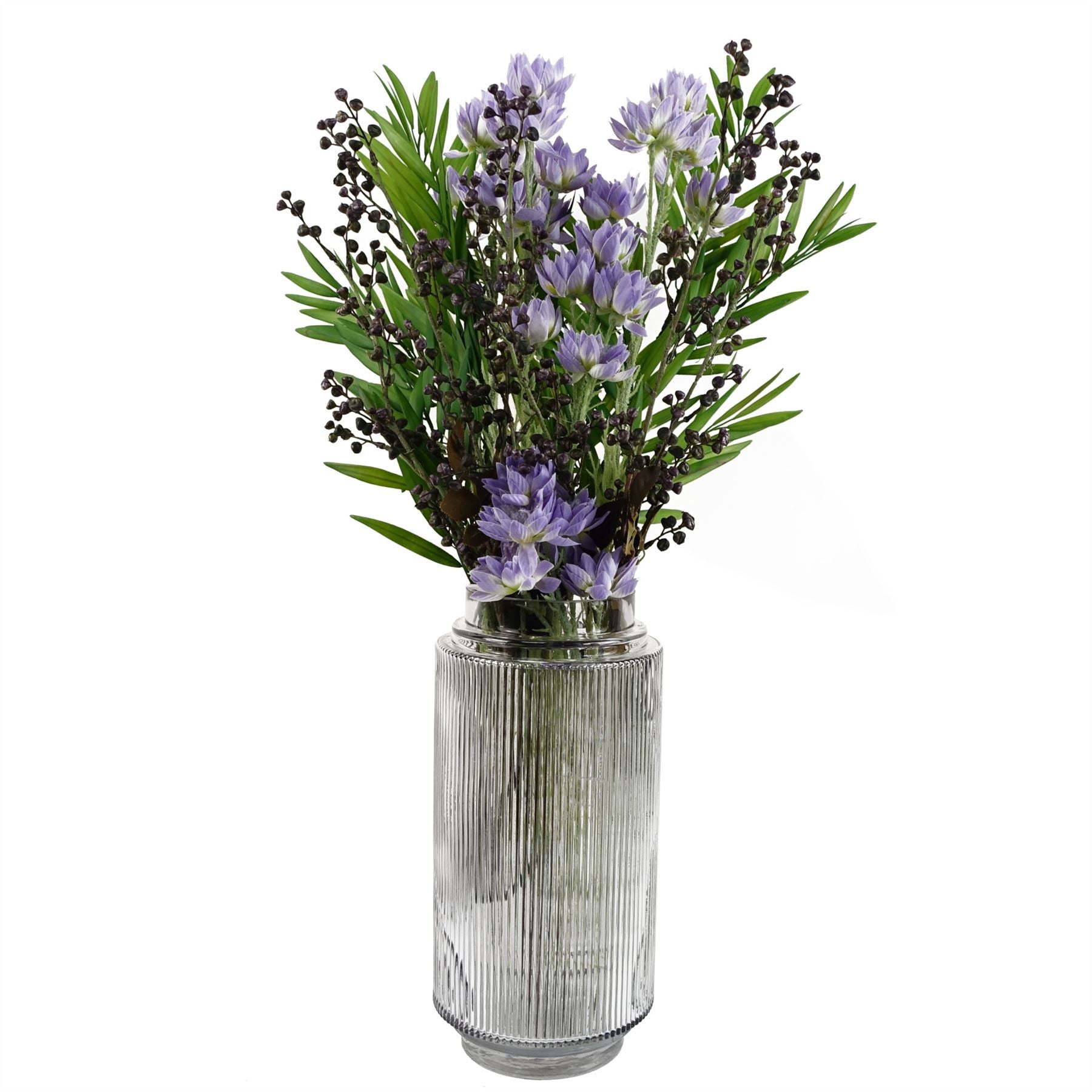 Pack of 6 x Artificial Flowers Purple Starflower Stem - 5 Flowers 60cm-4