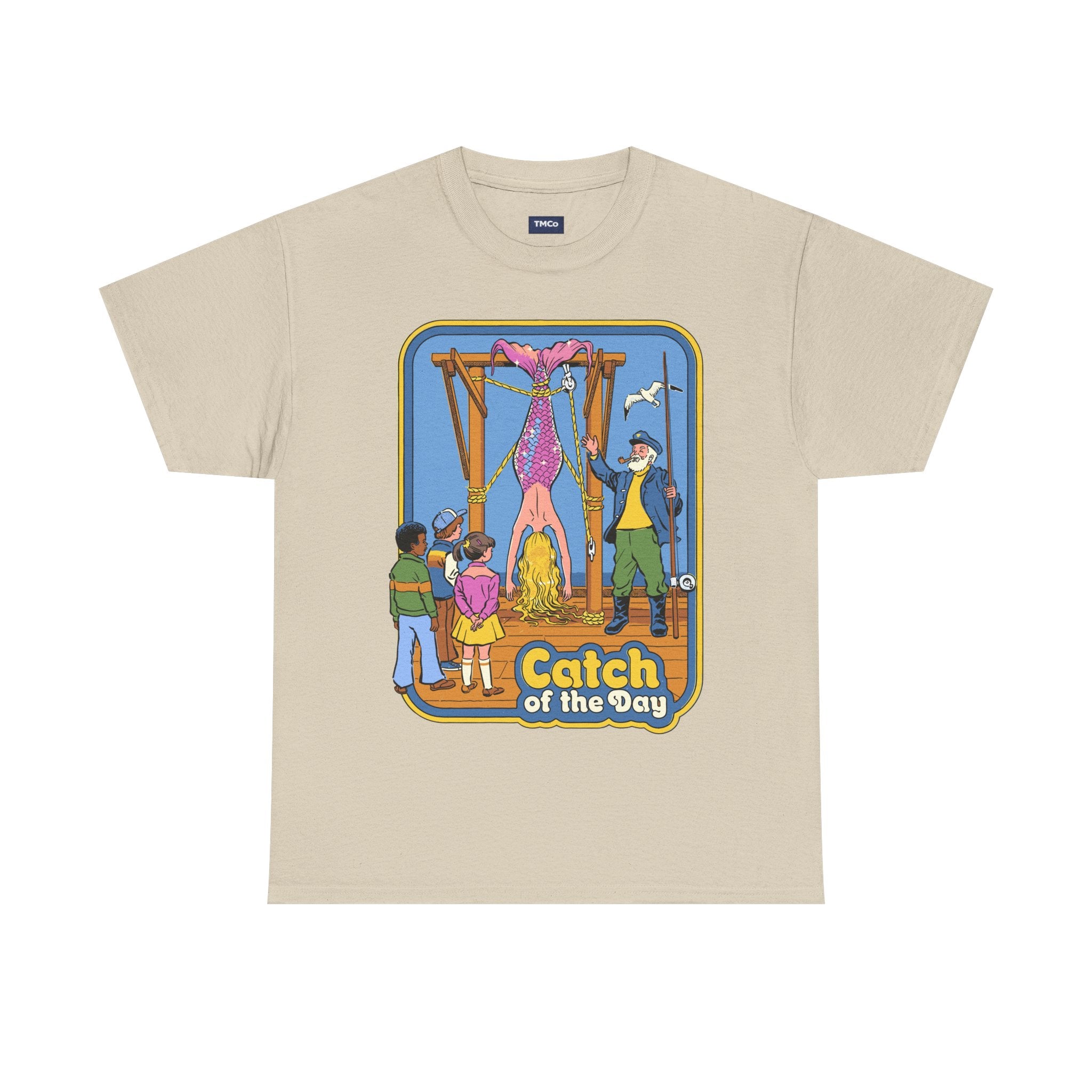 Catch of the Day T‑Shirt — Retro Fisherman Cartoon Tee