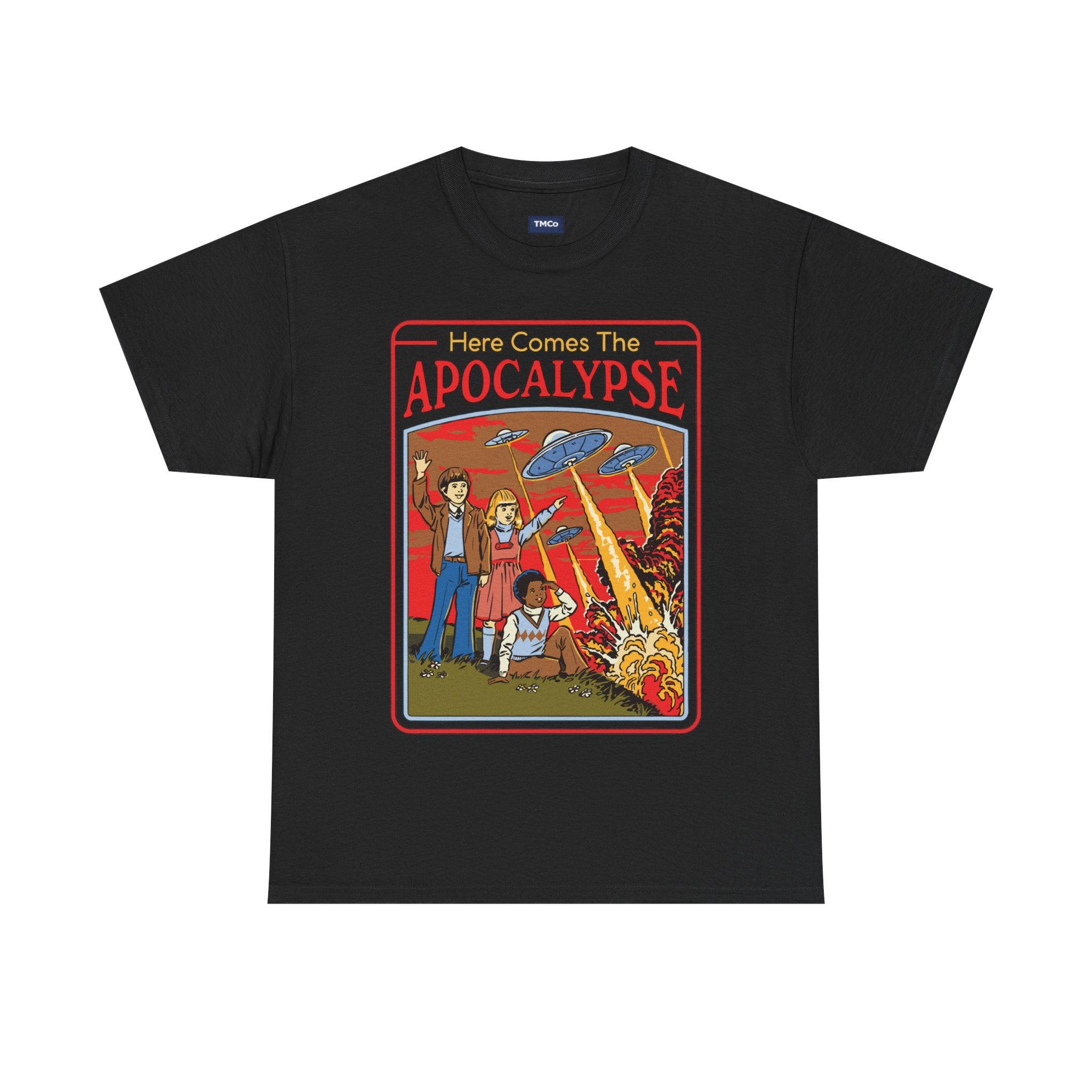Apocalypse Retro Tee — "Here Comes The Apocalypse" Vintage Sci‑Fi Graphic T-Shirt