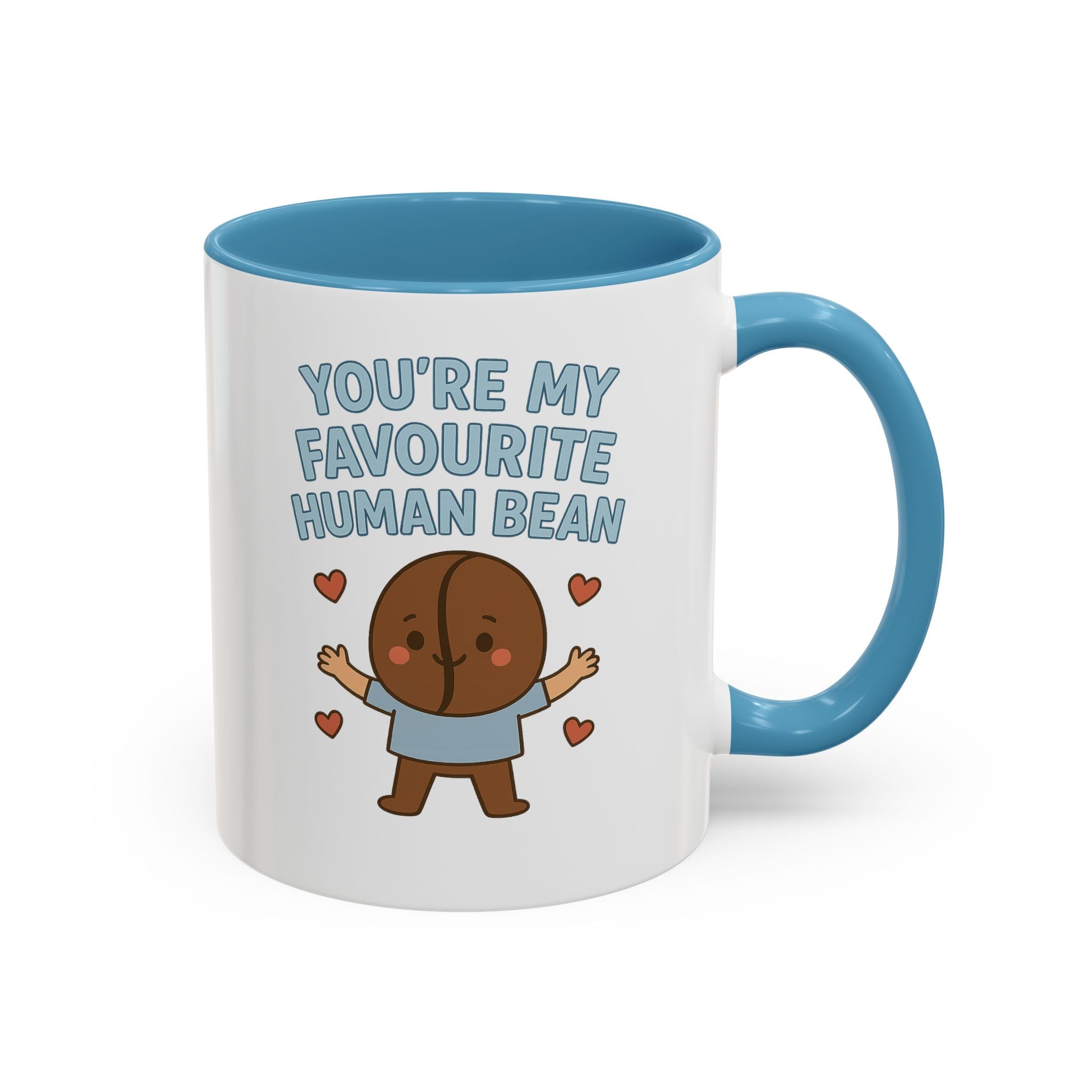 Coffee Mug — "You're My Favourite Human Bean" Cute Coffee Bean Gift