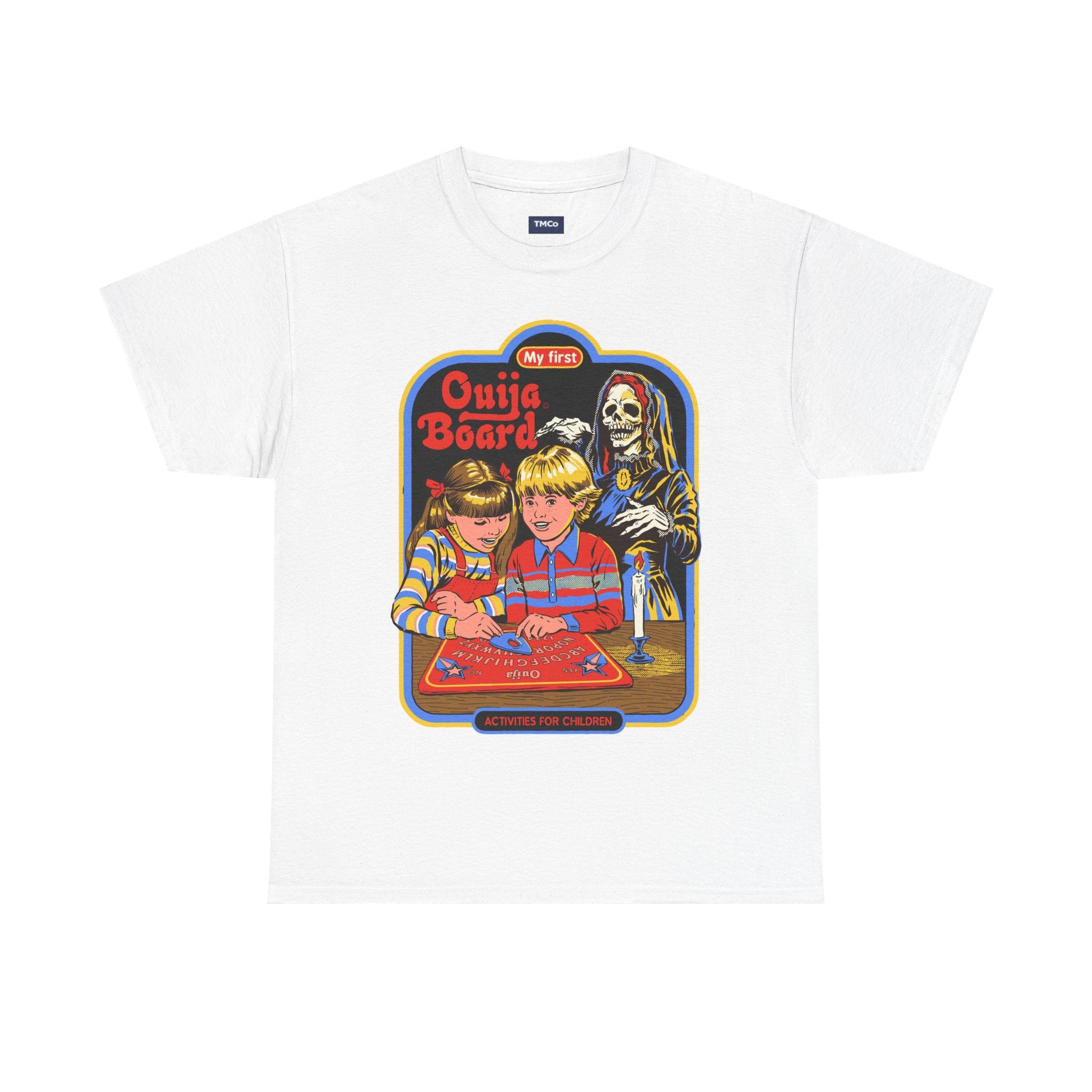 Ouija Board Kids T-Shirt — Retro Horror Graphic Tee (“My First Ouija Board”)