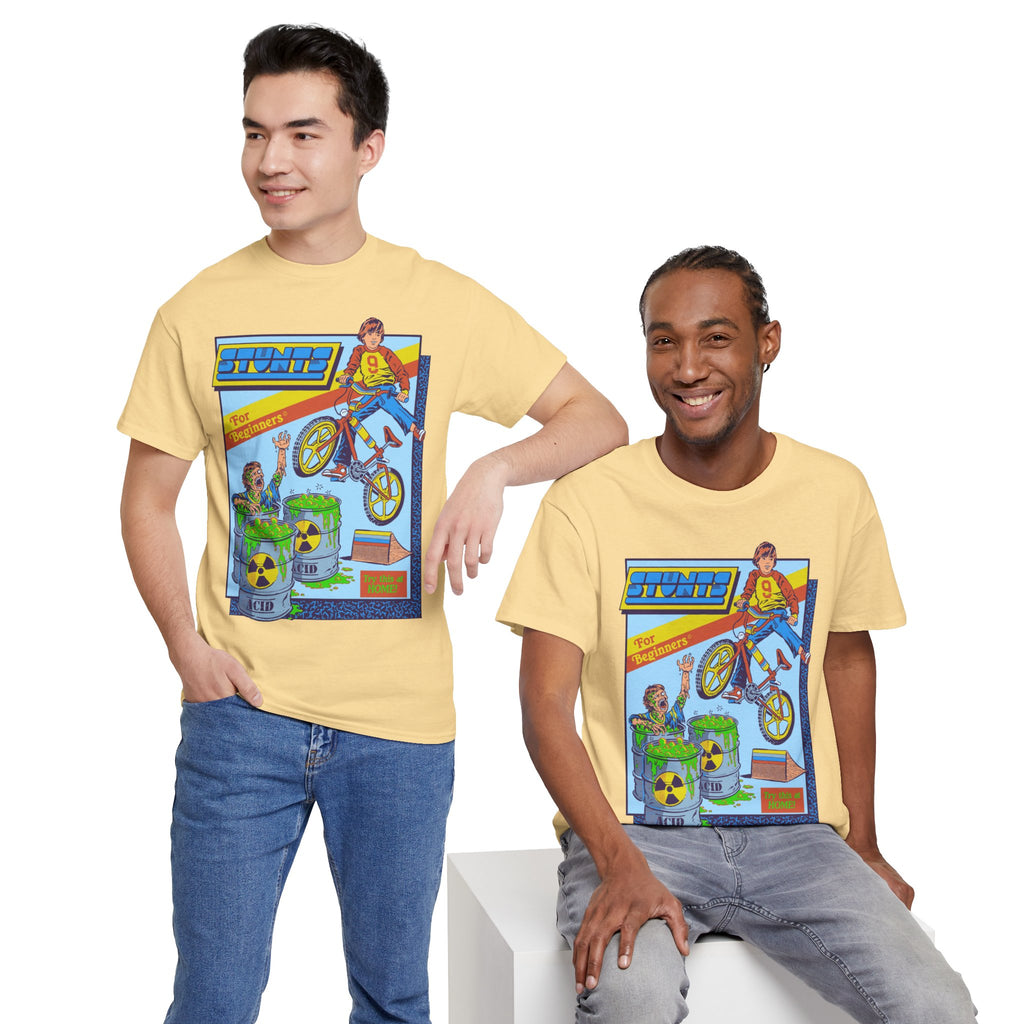 BMX Radioactive Stunt T-Shirt — Retro Bike Graphic Tee