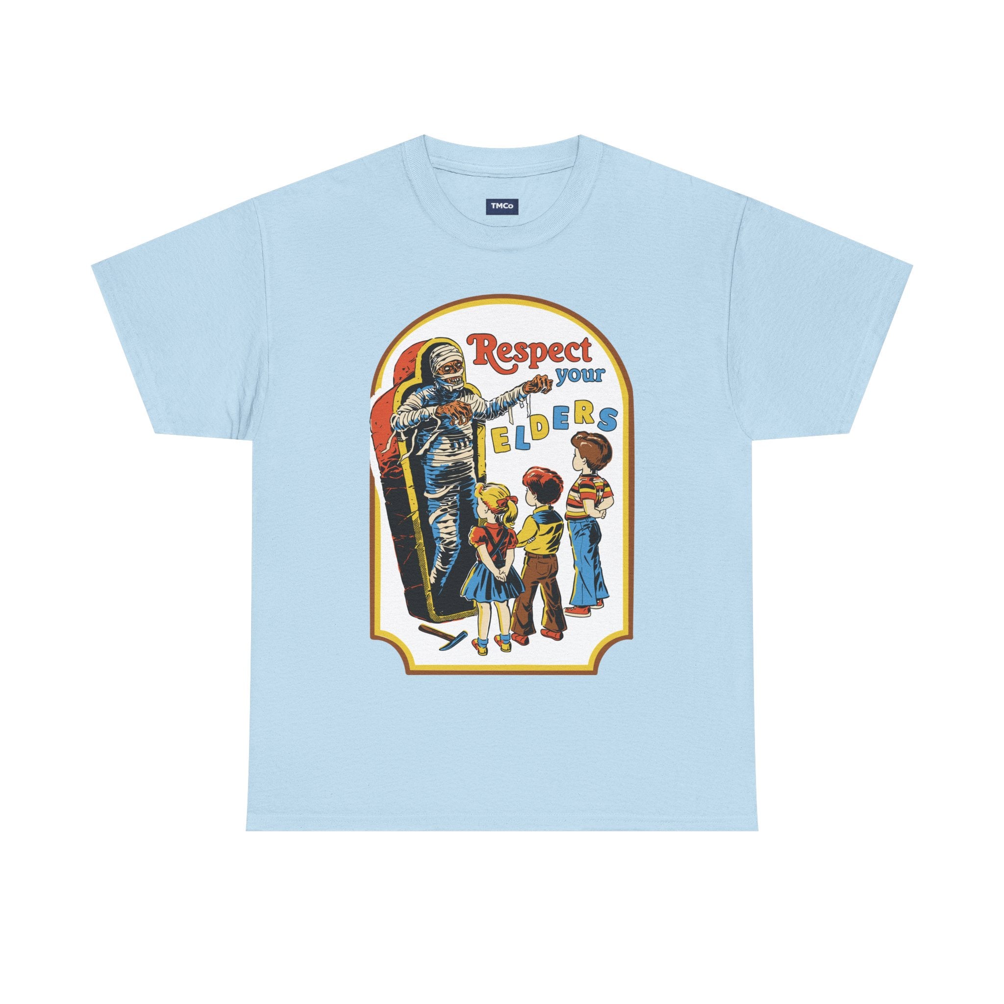 Respect Your Elders T-Shirt — Vintage Retro Kids Illustration Tee