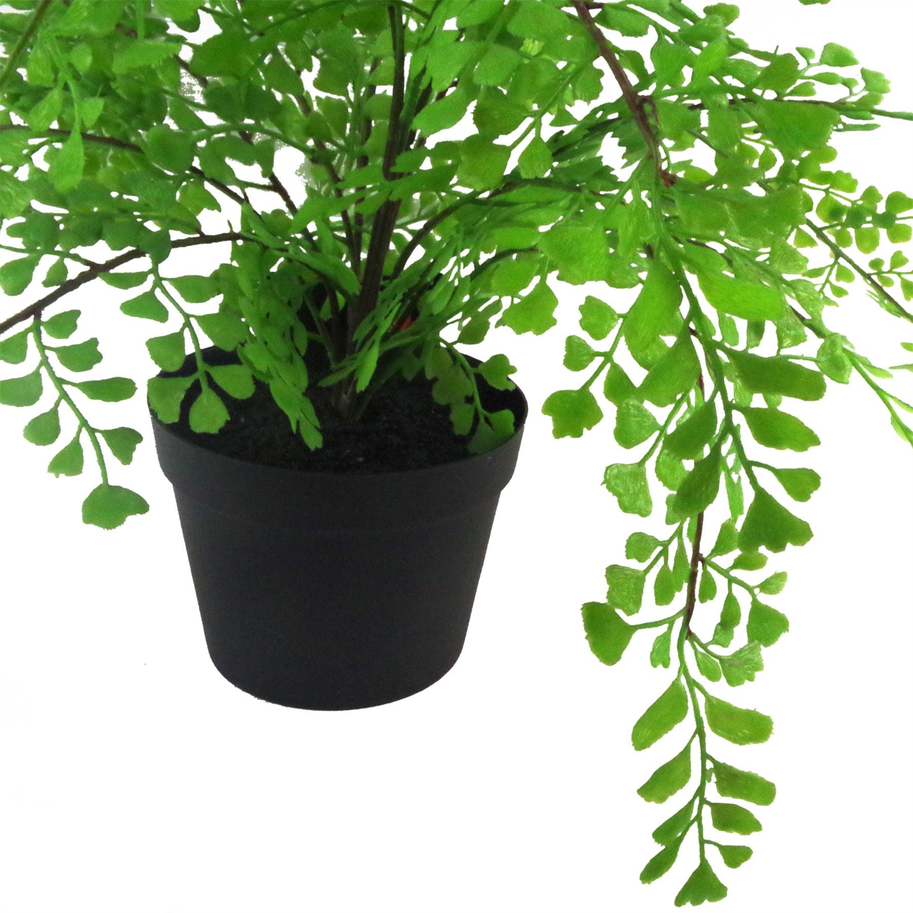 Artificial Fern Plant Pot Maidenhair Fern 35cm UK Plant-2
