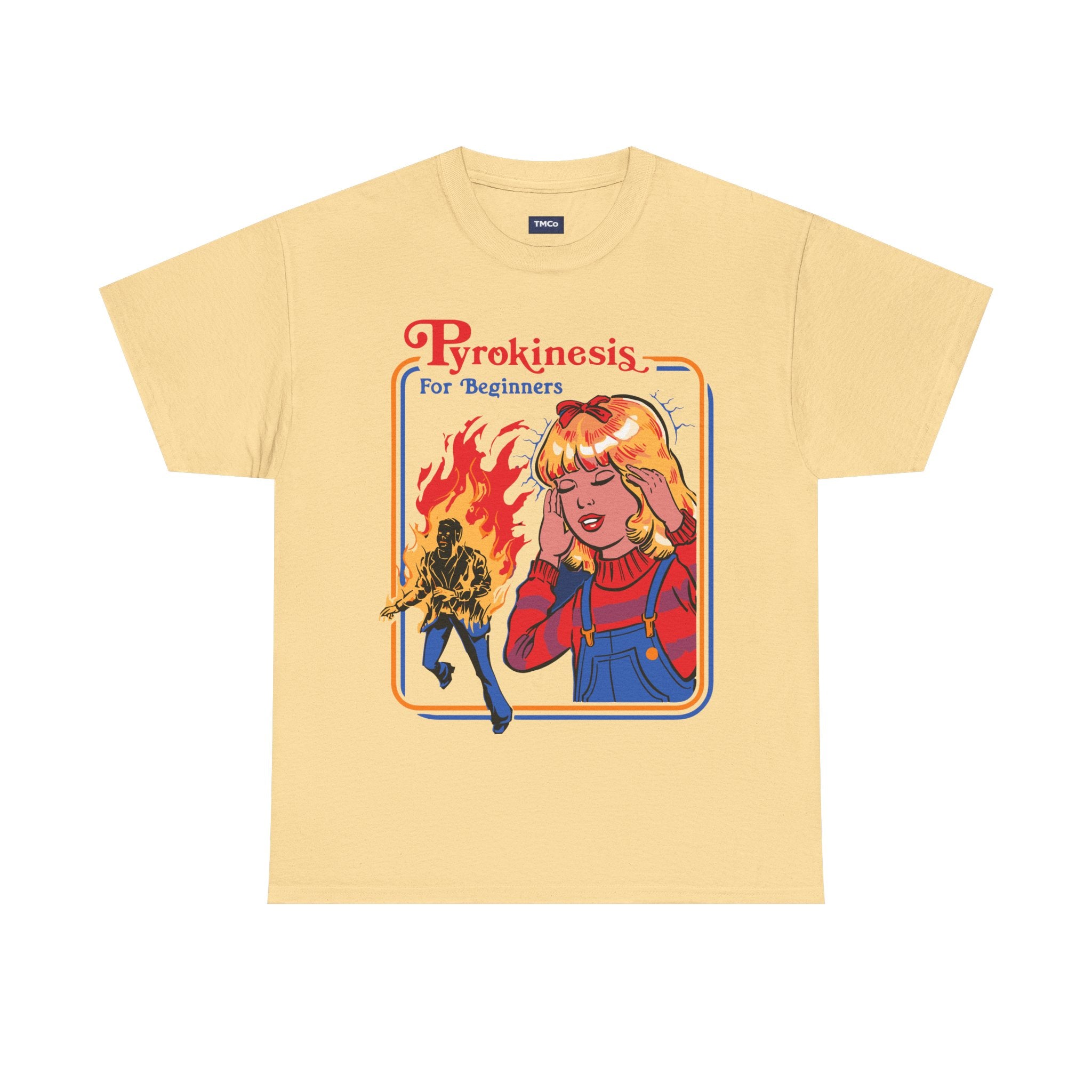 Pyrokinesis Tee — "Pyrokinesis for Beginners" Retro Horror Graphic T-Shirt
